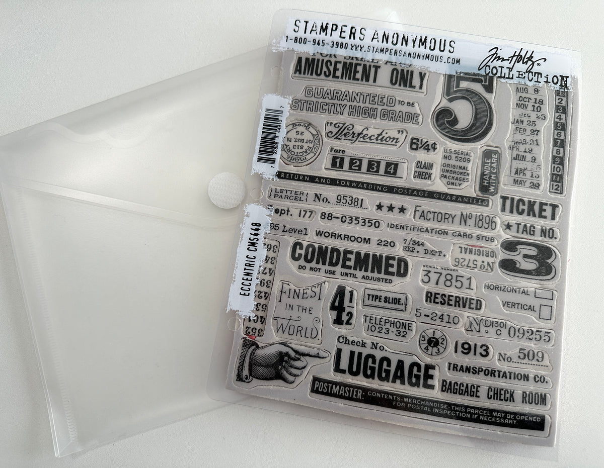 E's Destash - Stampers Anonymous Eccentric CMS448 and Storage Pouch
