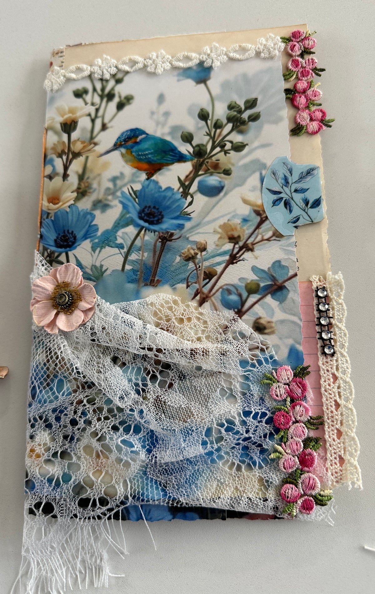 E's Destash - 3 mini journals with large finishing kit - 2 journals are accordion journals with a twist