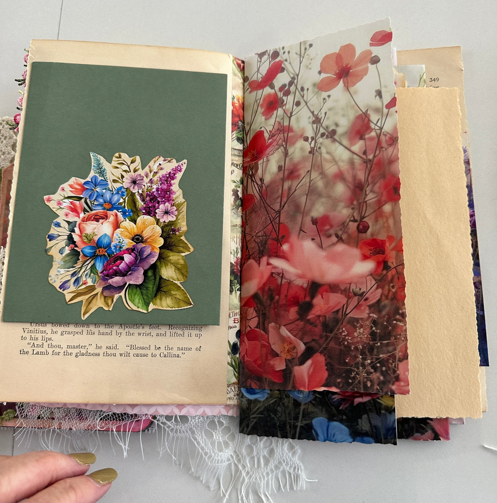 E's Destash - 3 mini journals with large finishing kit - 2 journals are accordion journals with a twist