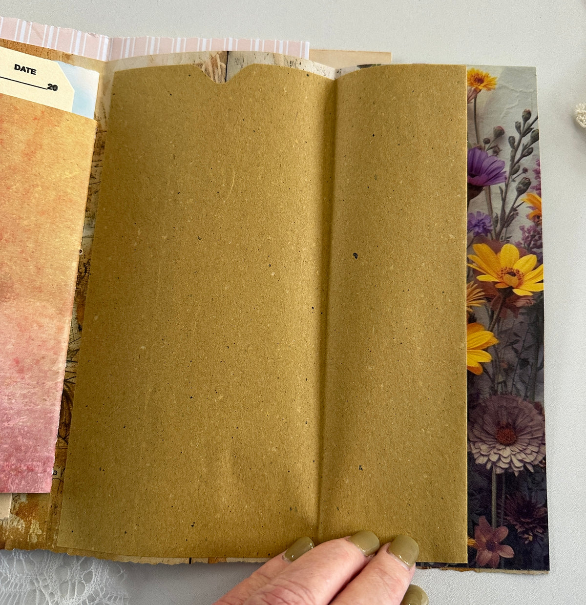 E's Destash - 3 mini journals with large finishing kit - 2 journals are accordion journals with a twist