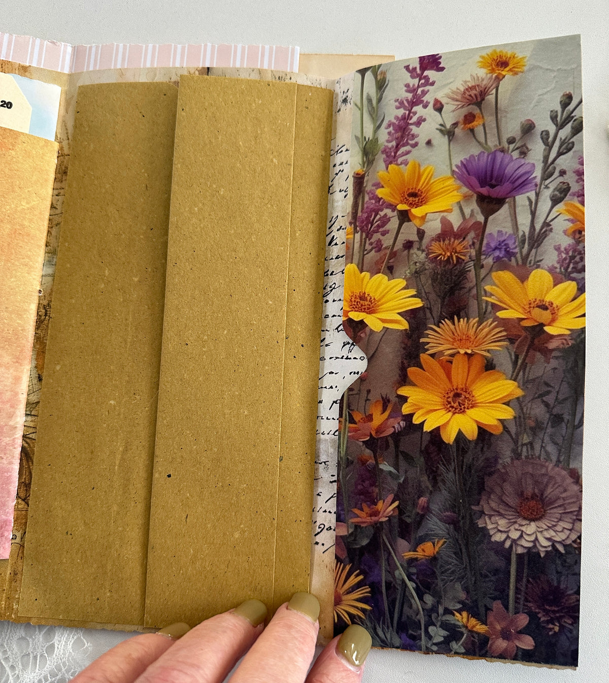 E's Destash - 3 mini journals with large finishing kit - 2 journals are accordion journals with a twist