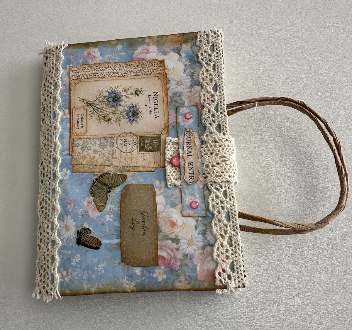 E's Destash Paper Bag Mini Journal by E