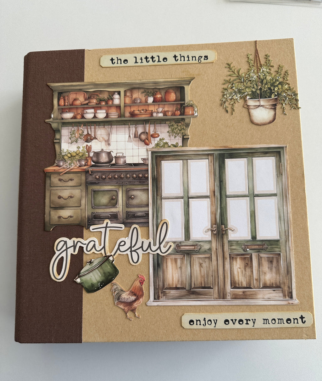 E's Destash - Recipe Journal with 33 or 66 front and back, pages and many pockets, recipe cards, etc