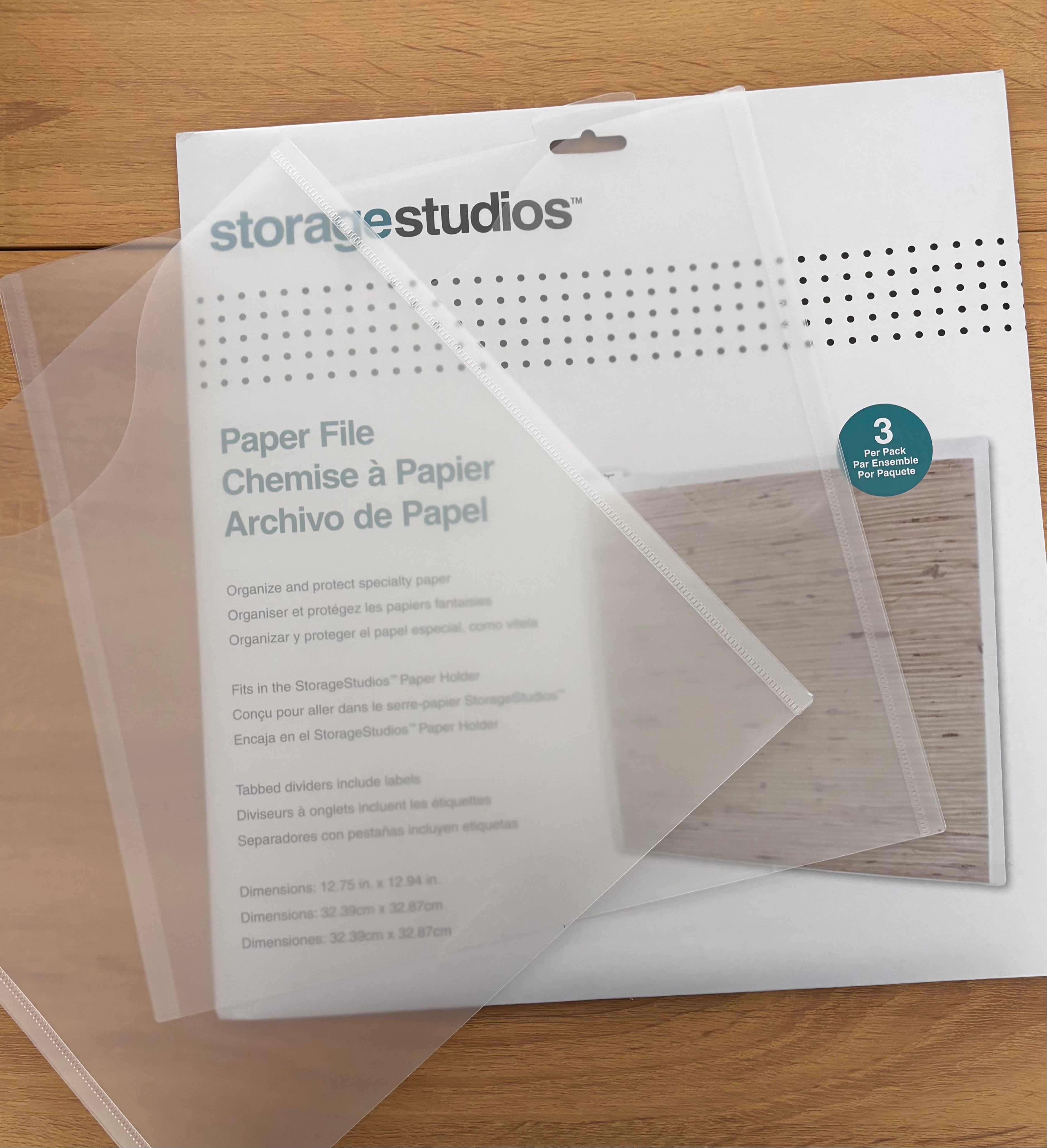 DESTASH - Storage Studios Paper Files - holds 12x12 paper - 3 pk - E loves using these