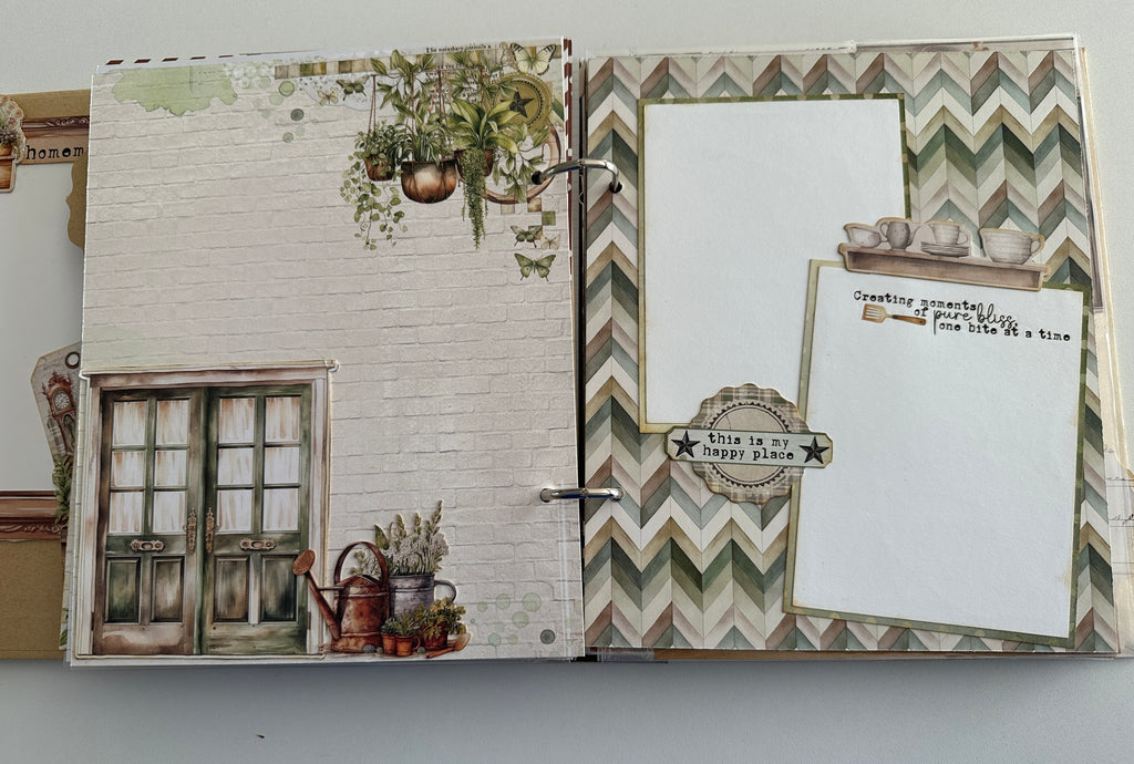E's Destash - Recipe Journal with 33 or 66 front and back, pages and many pockets, recipe cards, etc