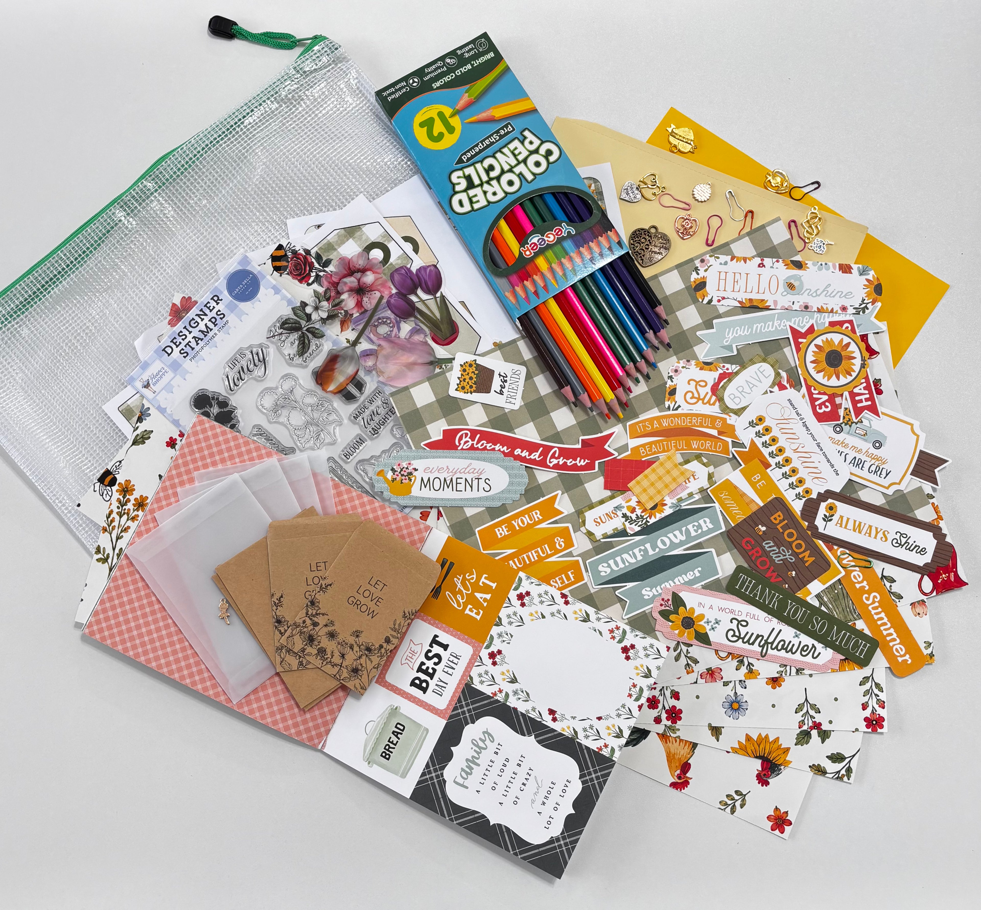 NEW! One Time Purchase - E's Mystery Montage Kit July + 10 FREE digitals file