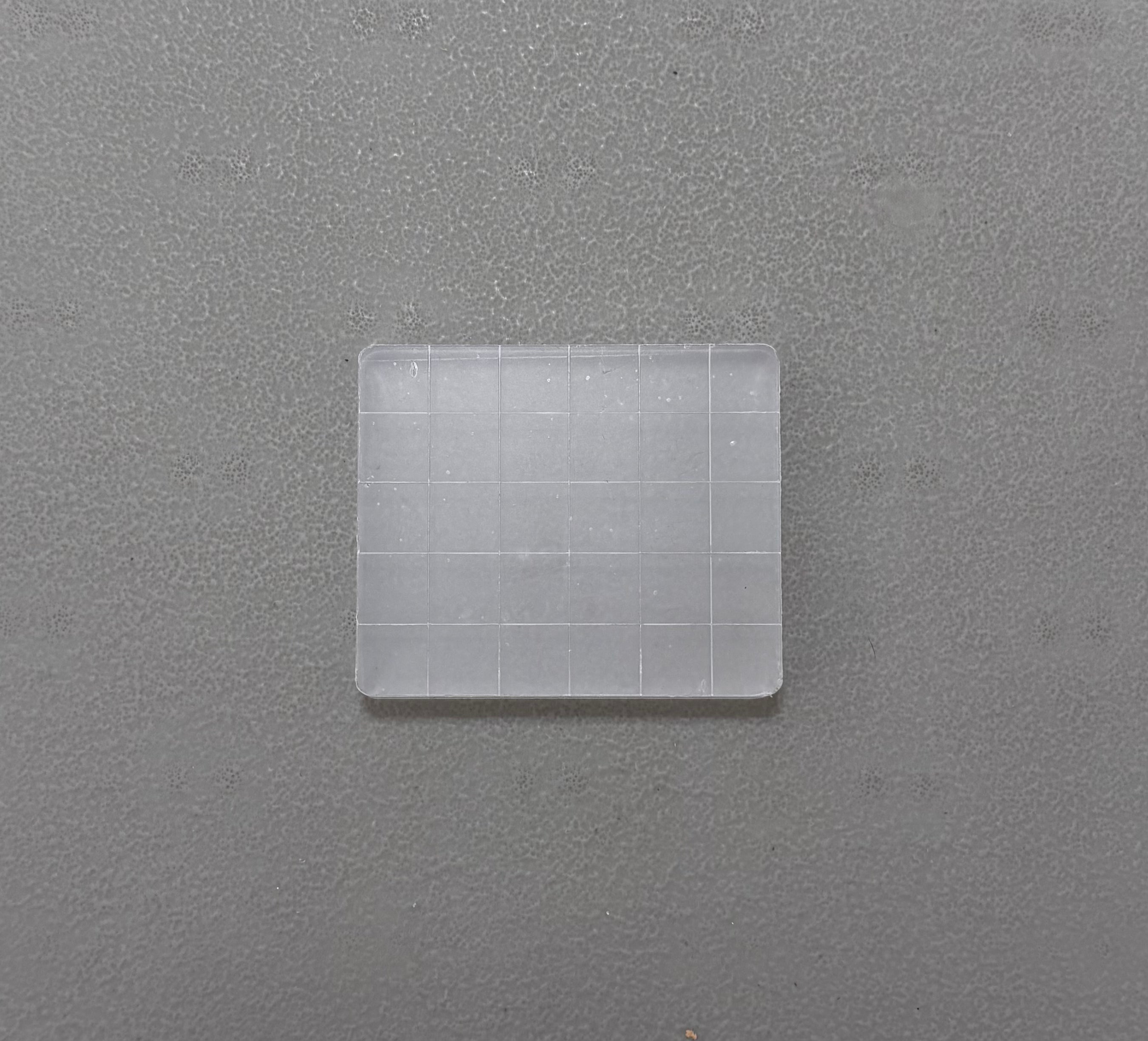 New! Acrylic Stamping Blocks 2"x2 3/8" Clear with lines