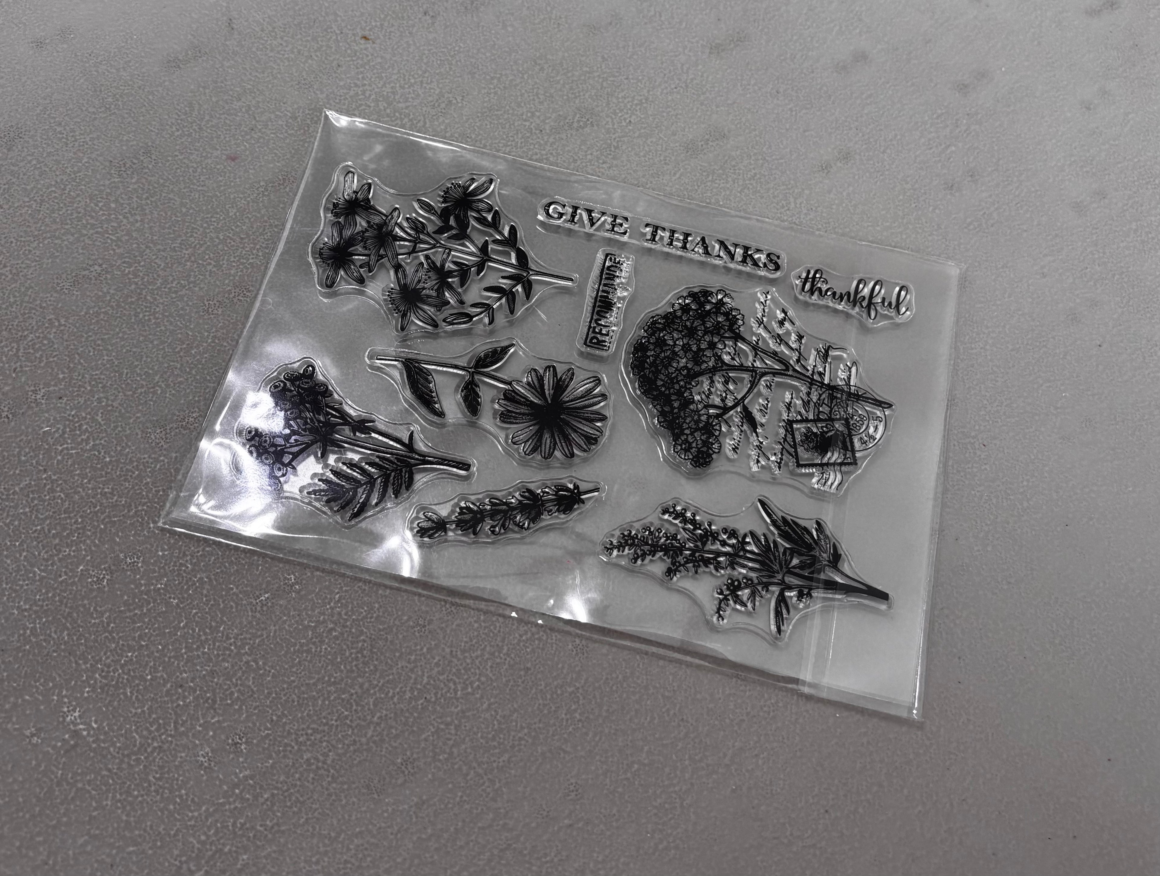 New! Give Thanks Stamp set 9 Stamps