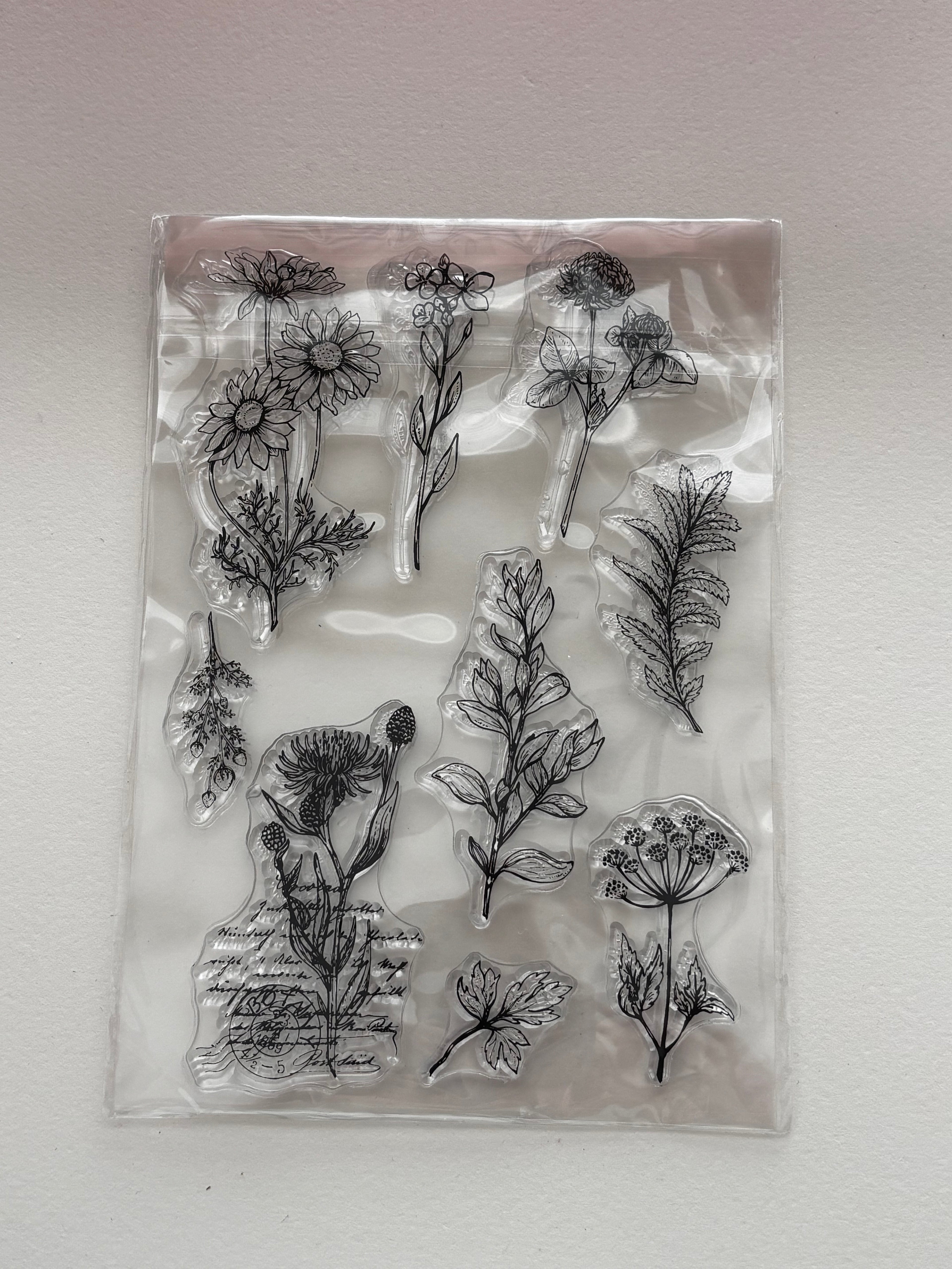 New! Botanical set of 9 Stamps