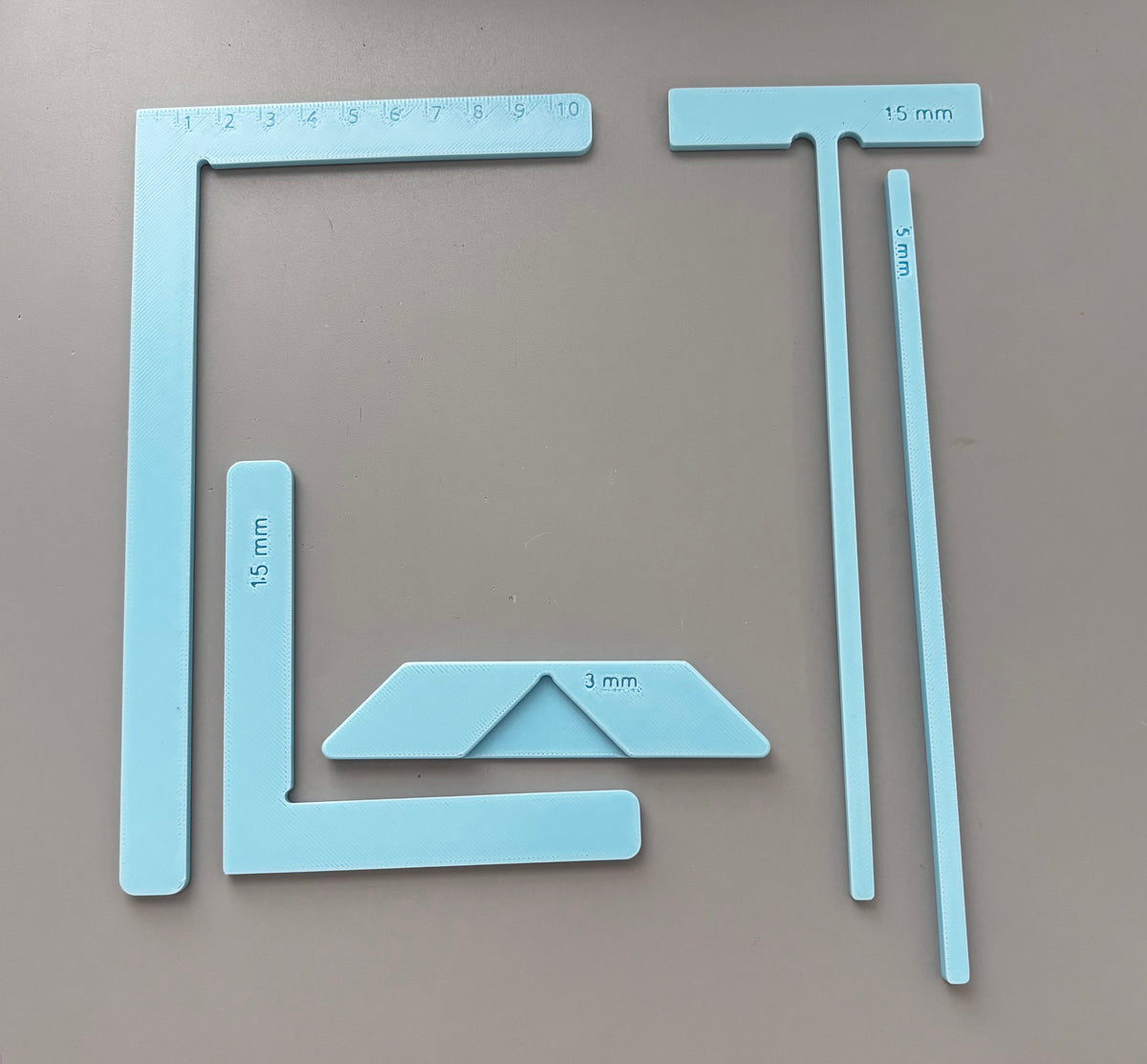 New! 5pc Blue Binding Rulers - We have been waiting on these!!