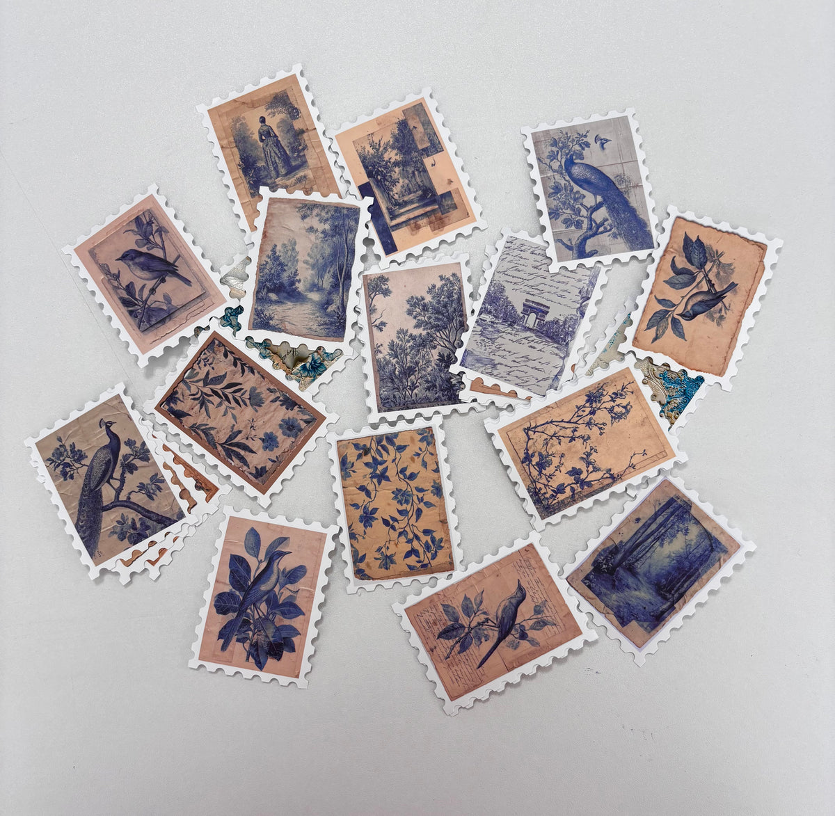 NEW! Pack of 31 European Style Stamp Assorted Stickers