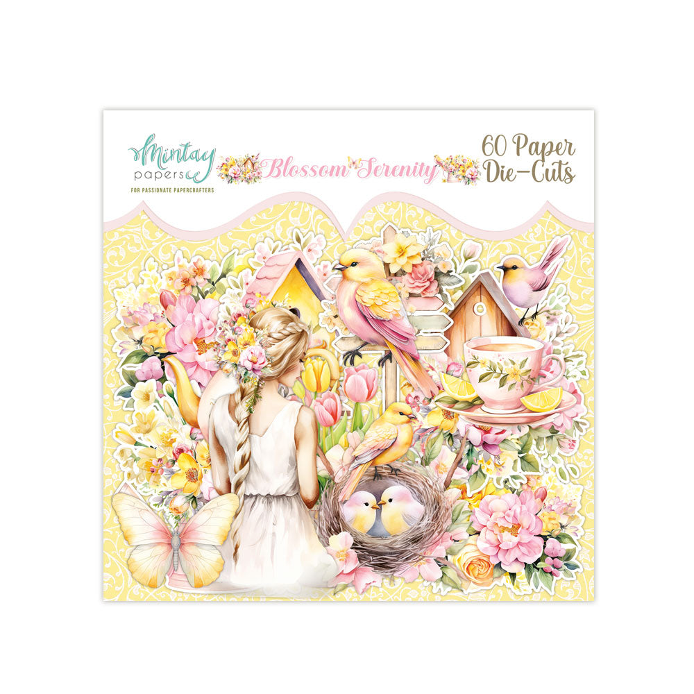 New Mintay Paper Collection Blossom Serenity - 60 paper die cuts