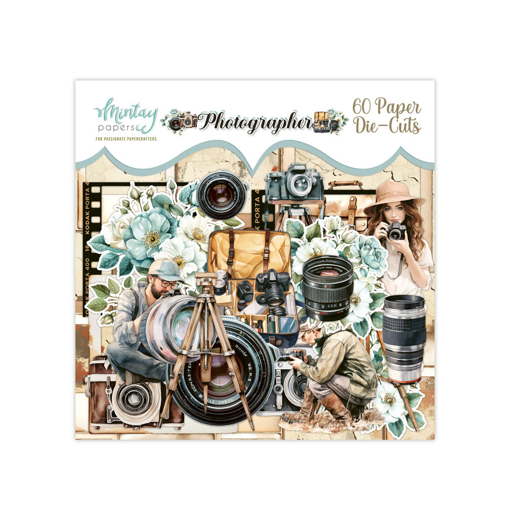 New Mintay Paper Collection - - photographer 60 pack die cuts