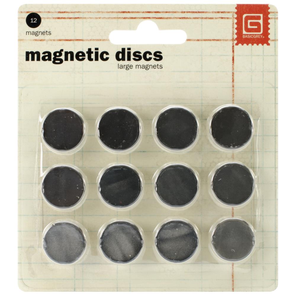 Basic Grey Magnetic Discs .675"x1/32" thick
