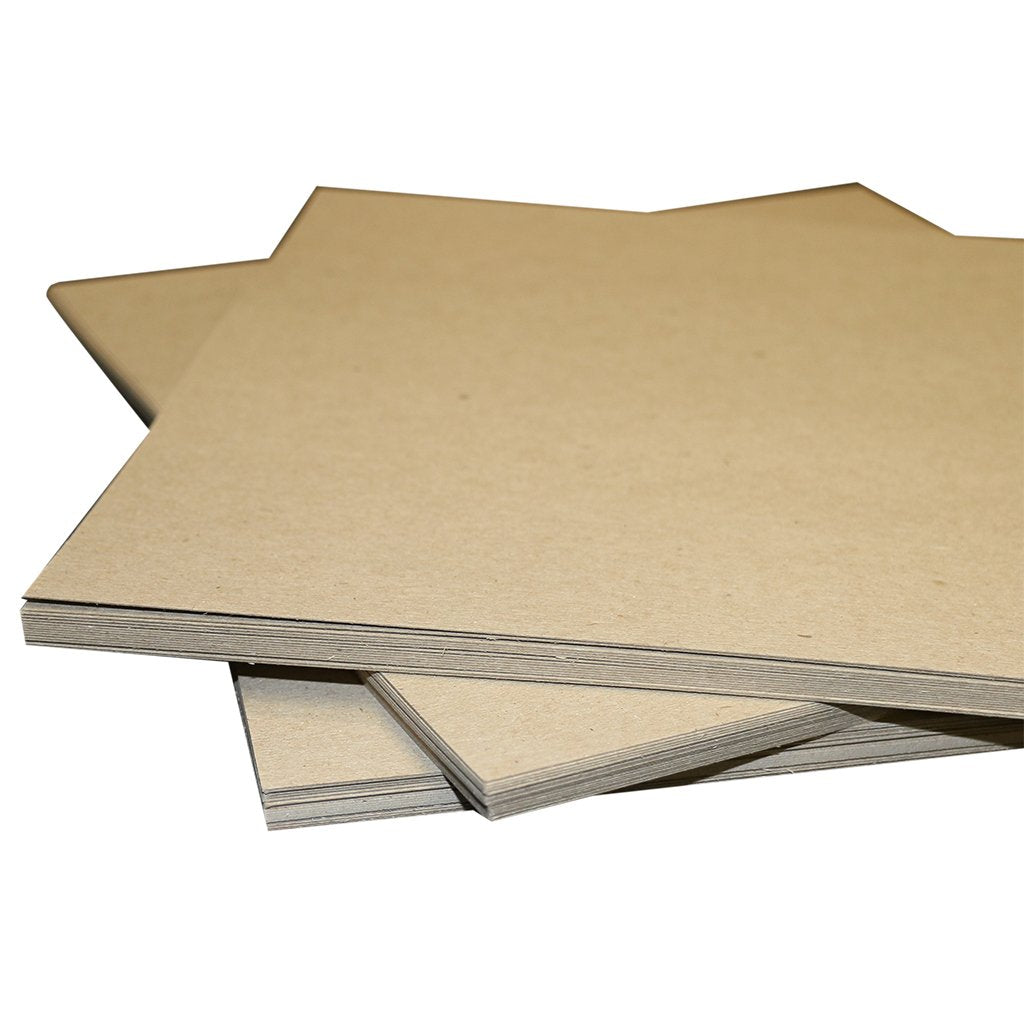 8.5x11 Chipboard Kraft Sheets lightweight 22PT (.022”) Light Weight (10 sheets)