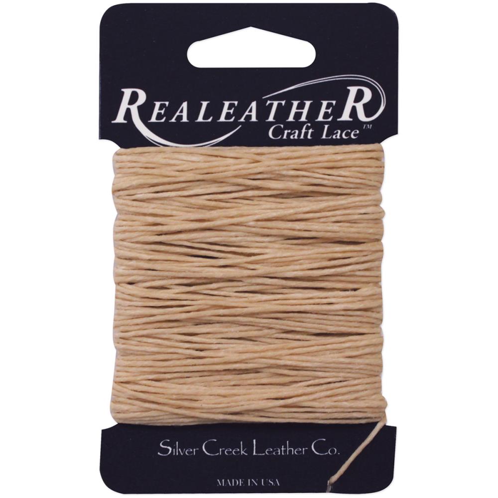 Waxed Thread 25yd by Realeather Crafts - tan
