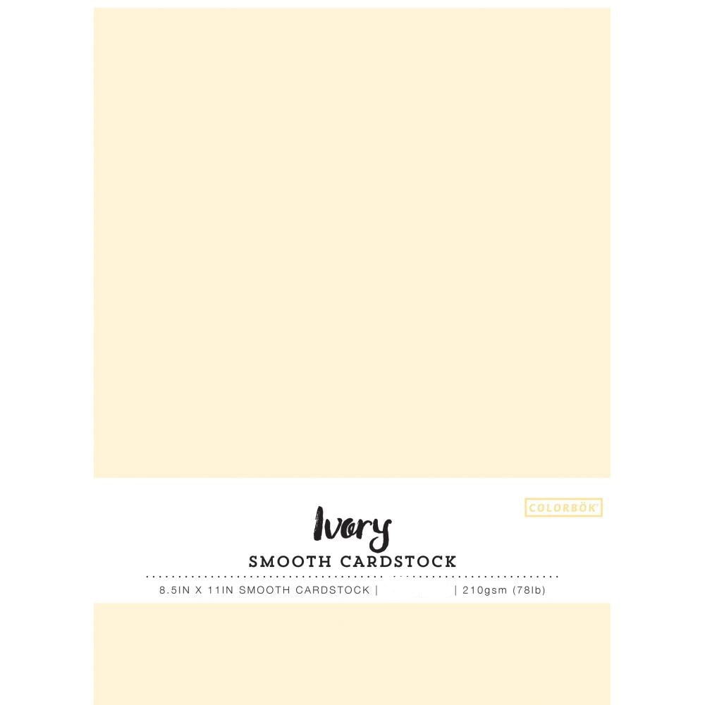 Colorbok 78lb Smooth Cardstock 8.5"X11" - by Colorbok - 10 Sheets - GREAT FOR PRINTING