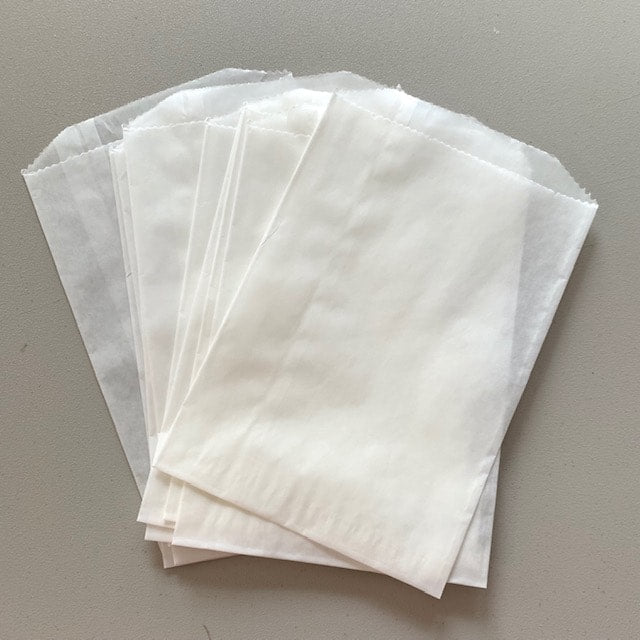 Glassine Bags - Frosted - 10 Pack - Medium 4.75"x6.75"
