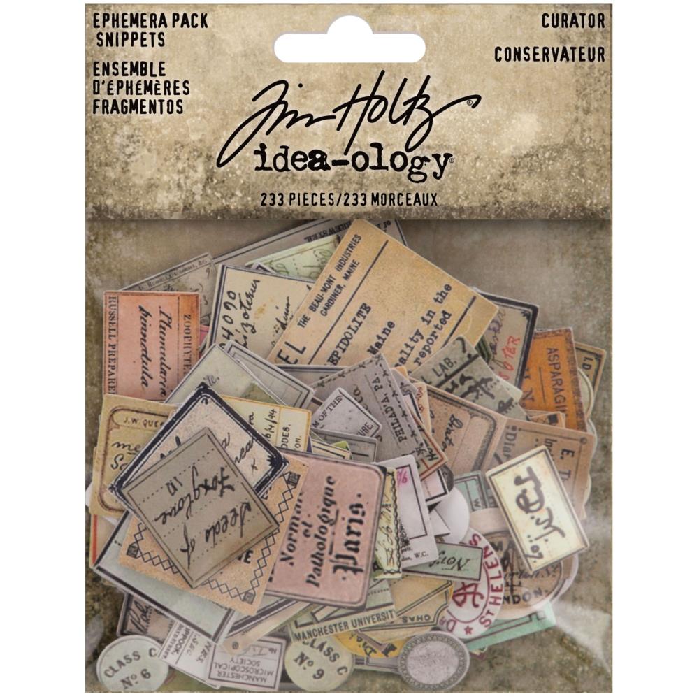 TIM HOLTZ Idea-Ology Ephemera Pack 233/PCS - CURATOR