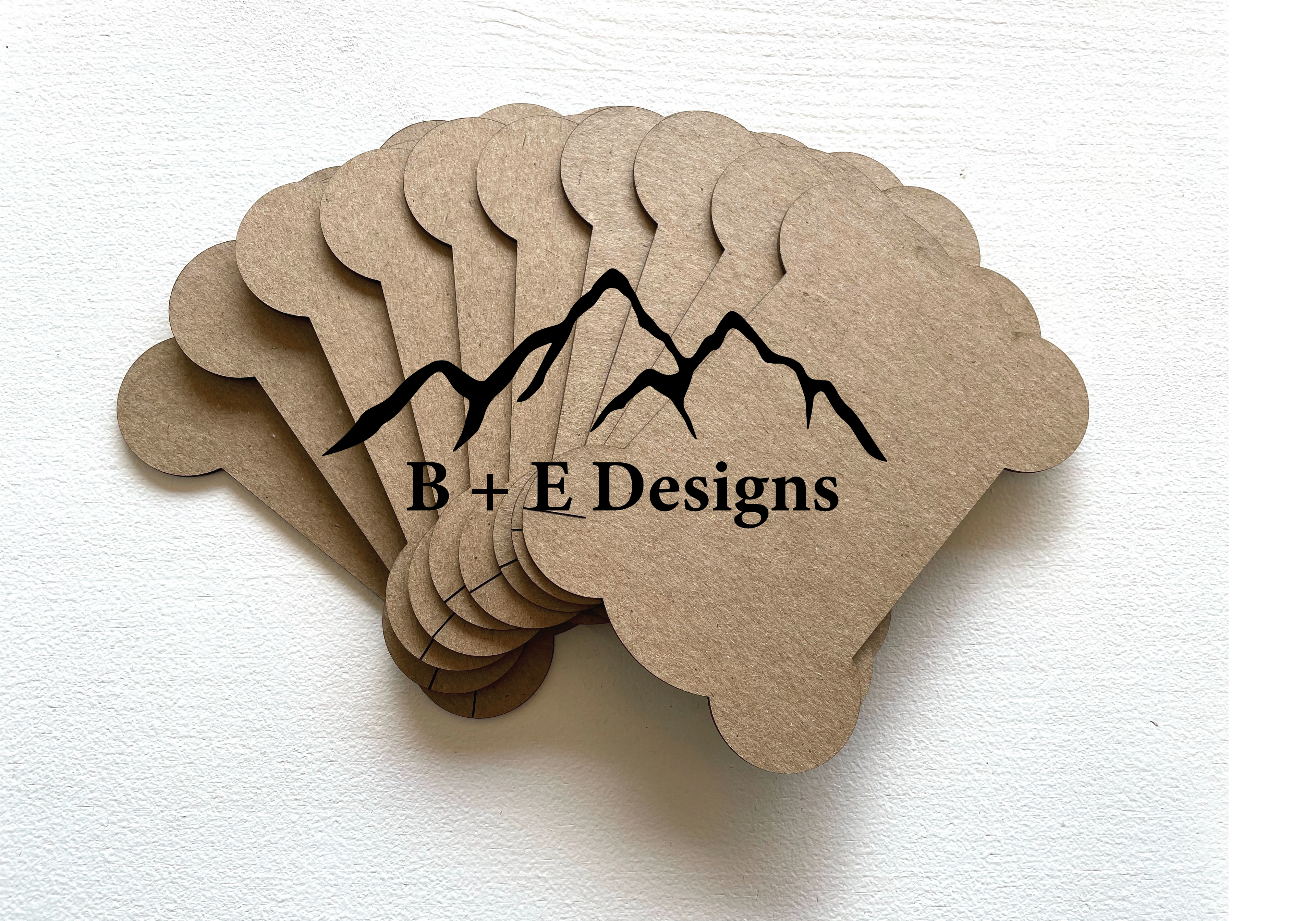 B & E Designs 10 pc. LARGE Lace Bobbins ~ with Slot ~Holds 2" wide lace ~  B + E Designs