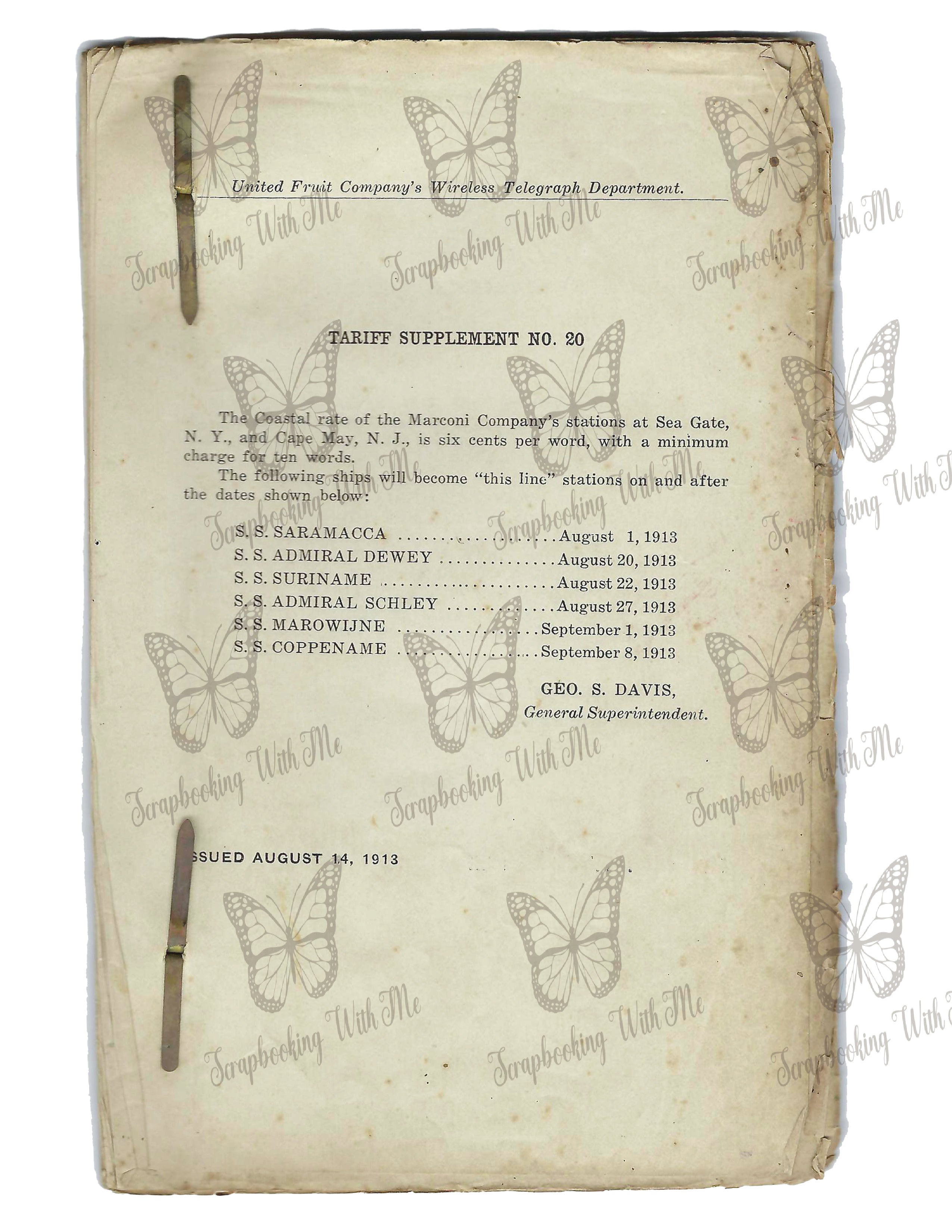 My Old Vintage Early 1900's documents digital ~ 6 pages