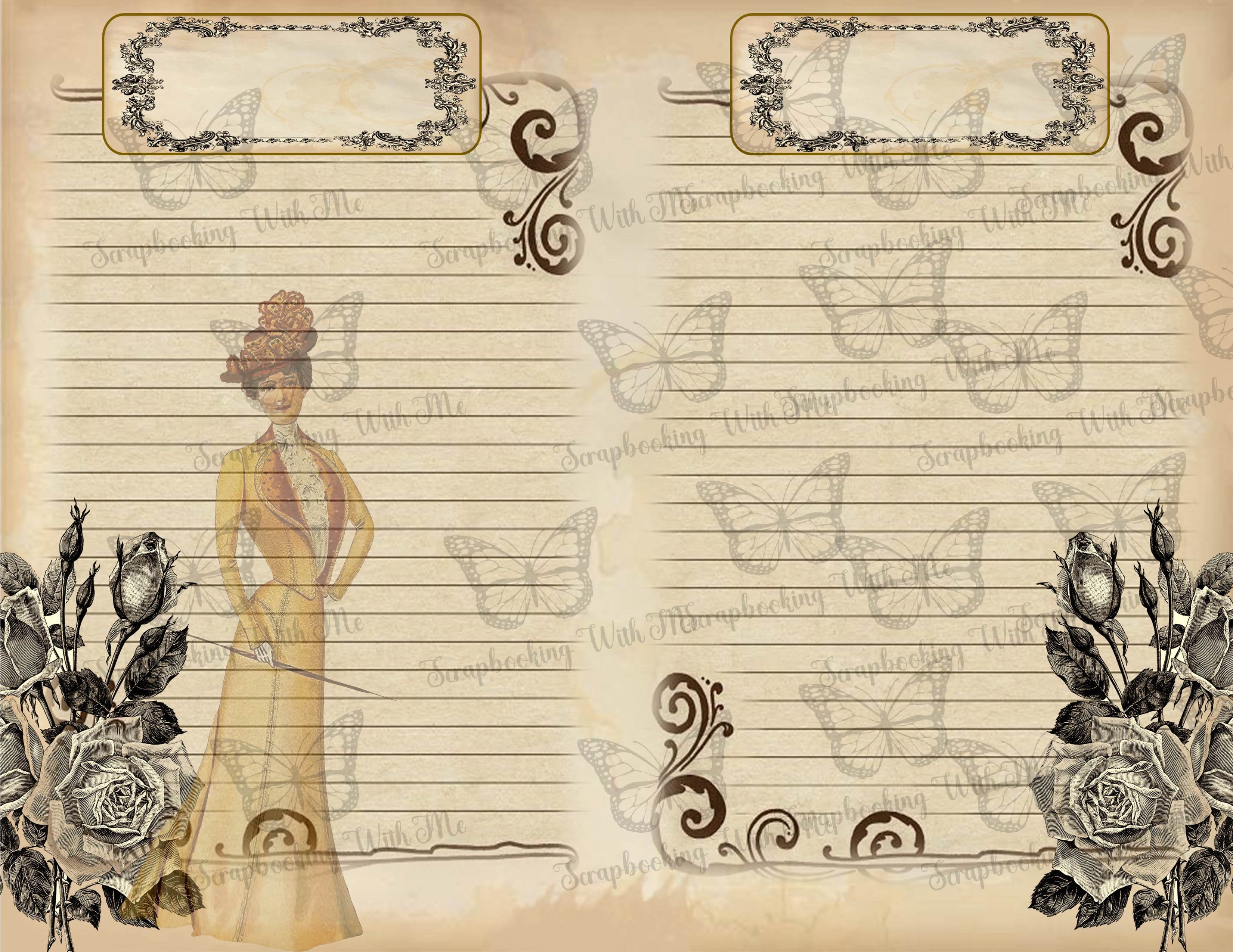 Victorian Ladies Journal digital Kit
