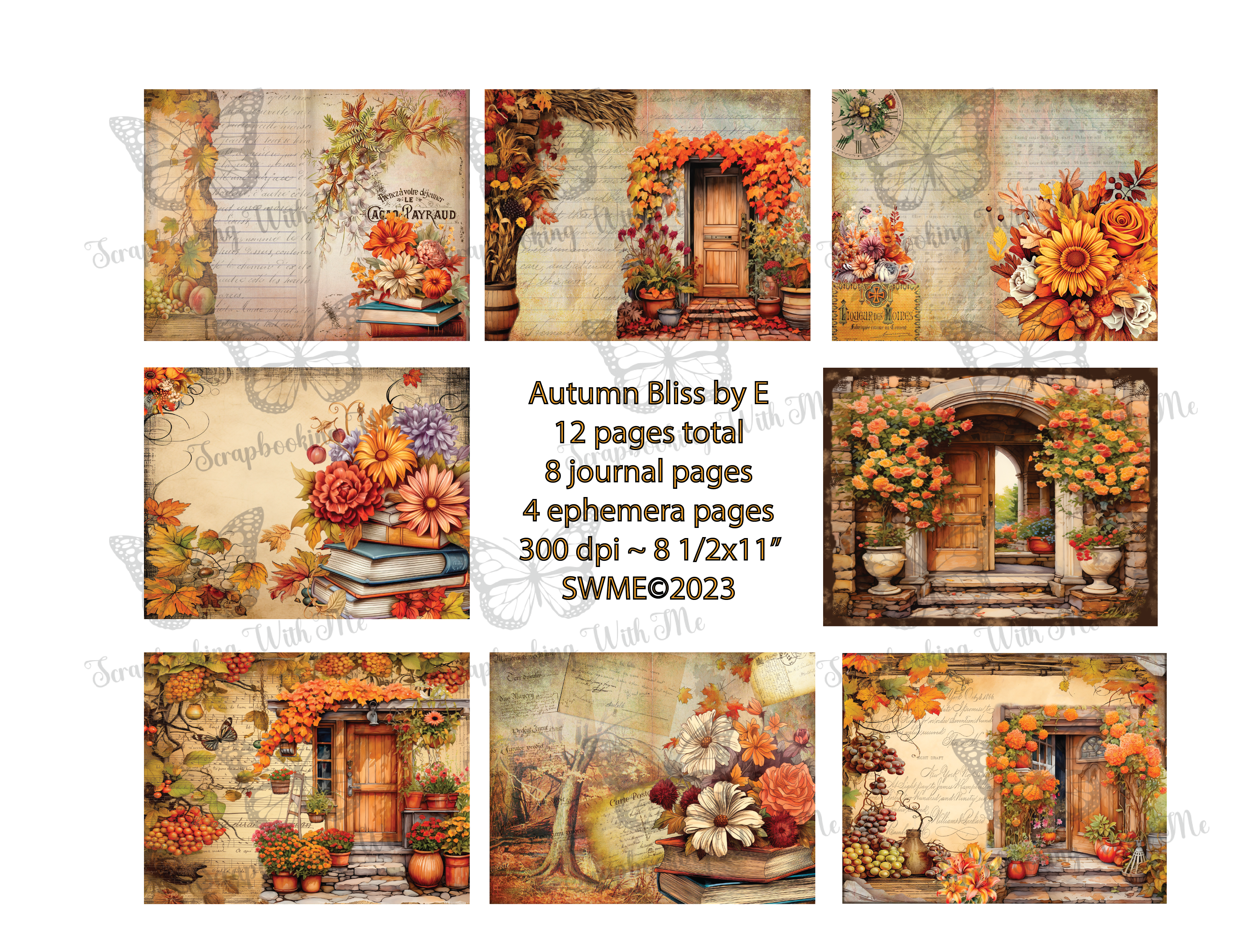 Autumn Bliss Digital by E ~ 12 Pages Total