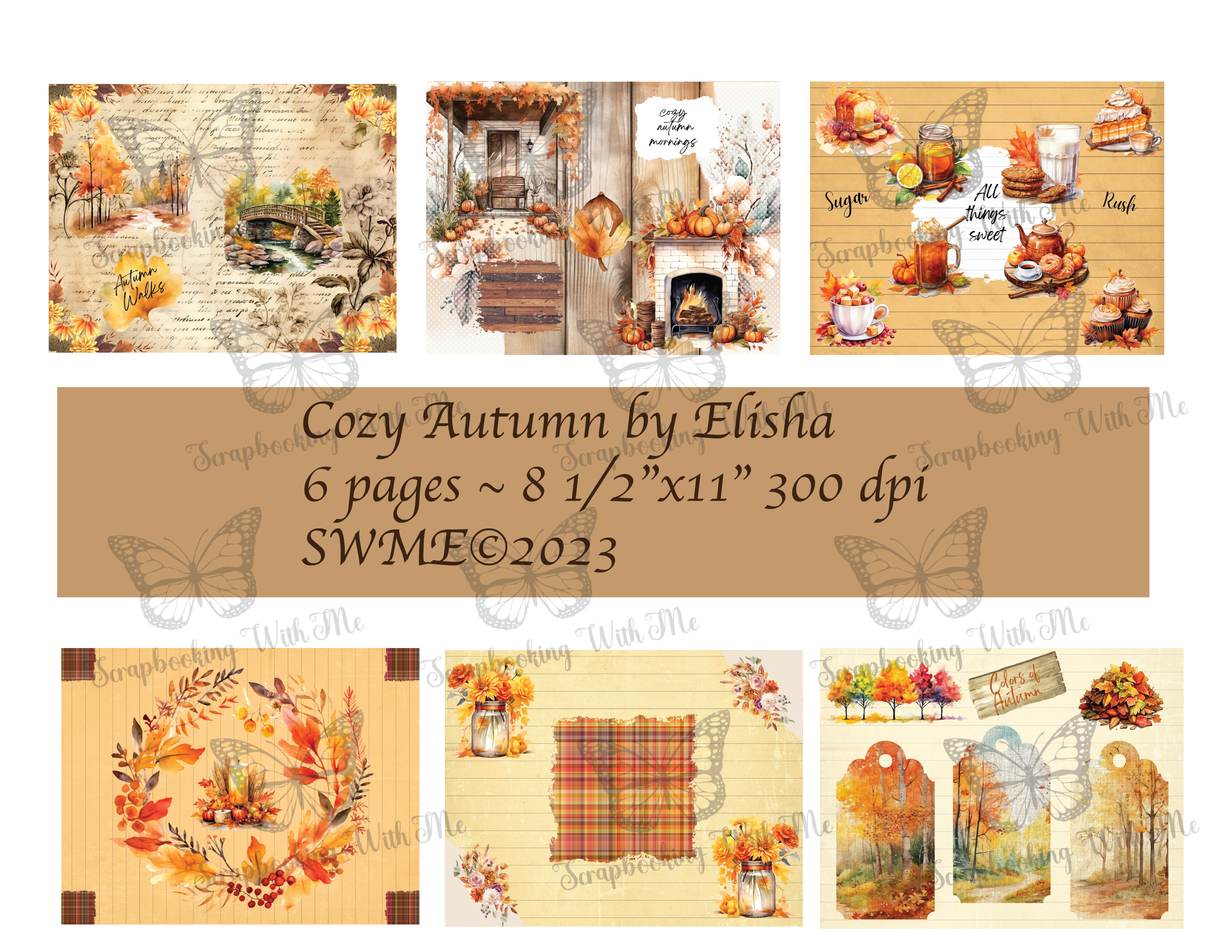 Cozy Autumn by Elisha ~ 6 digital pgs