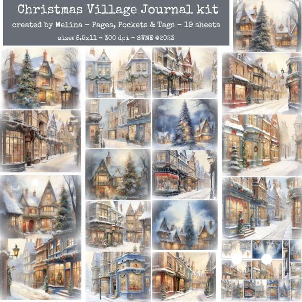 Christmas Village Digital by M 19 pages