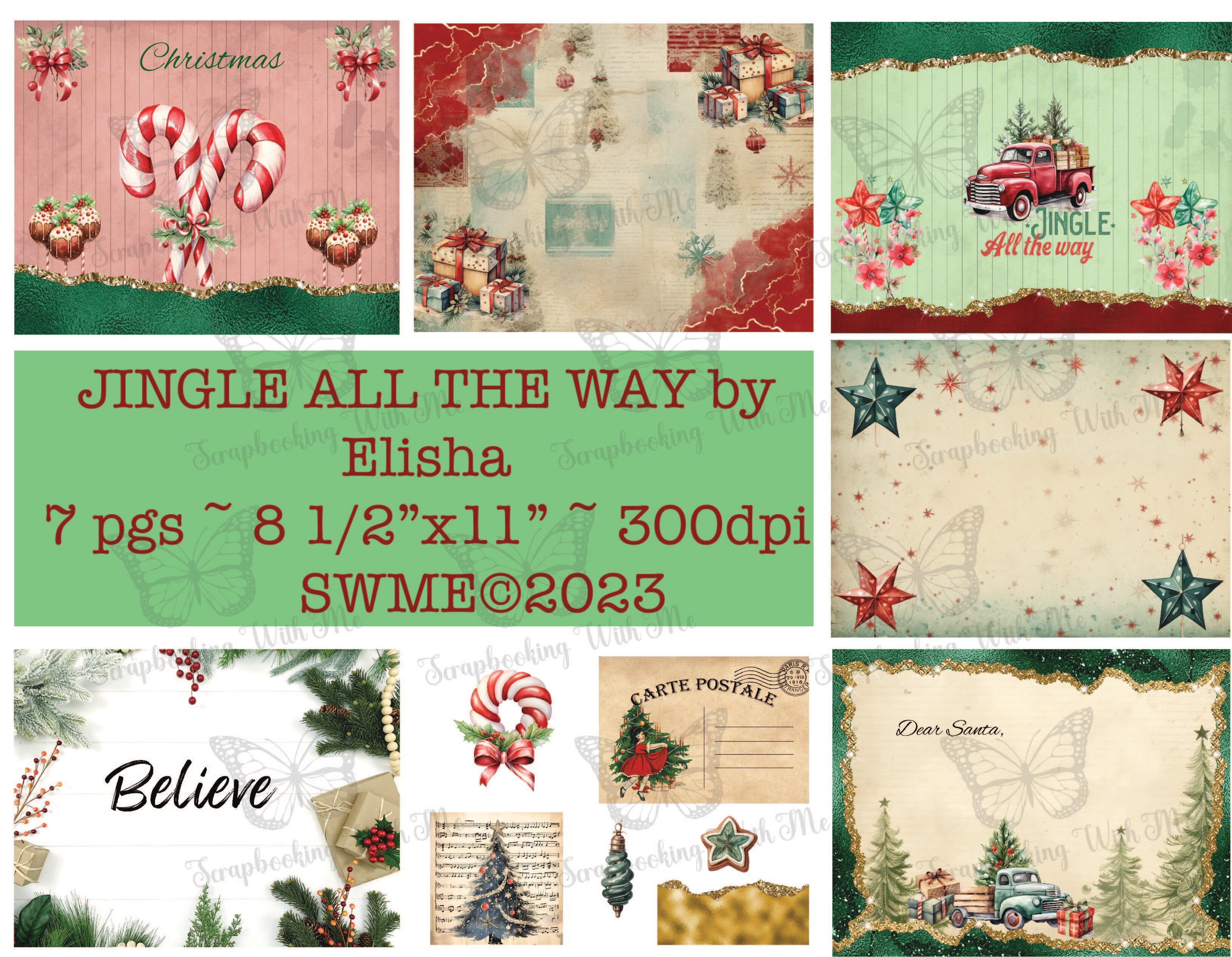 Jingle All the Way by Elisha 7 pages ~ Digital