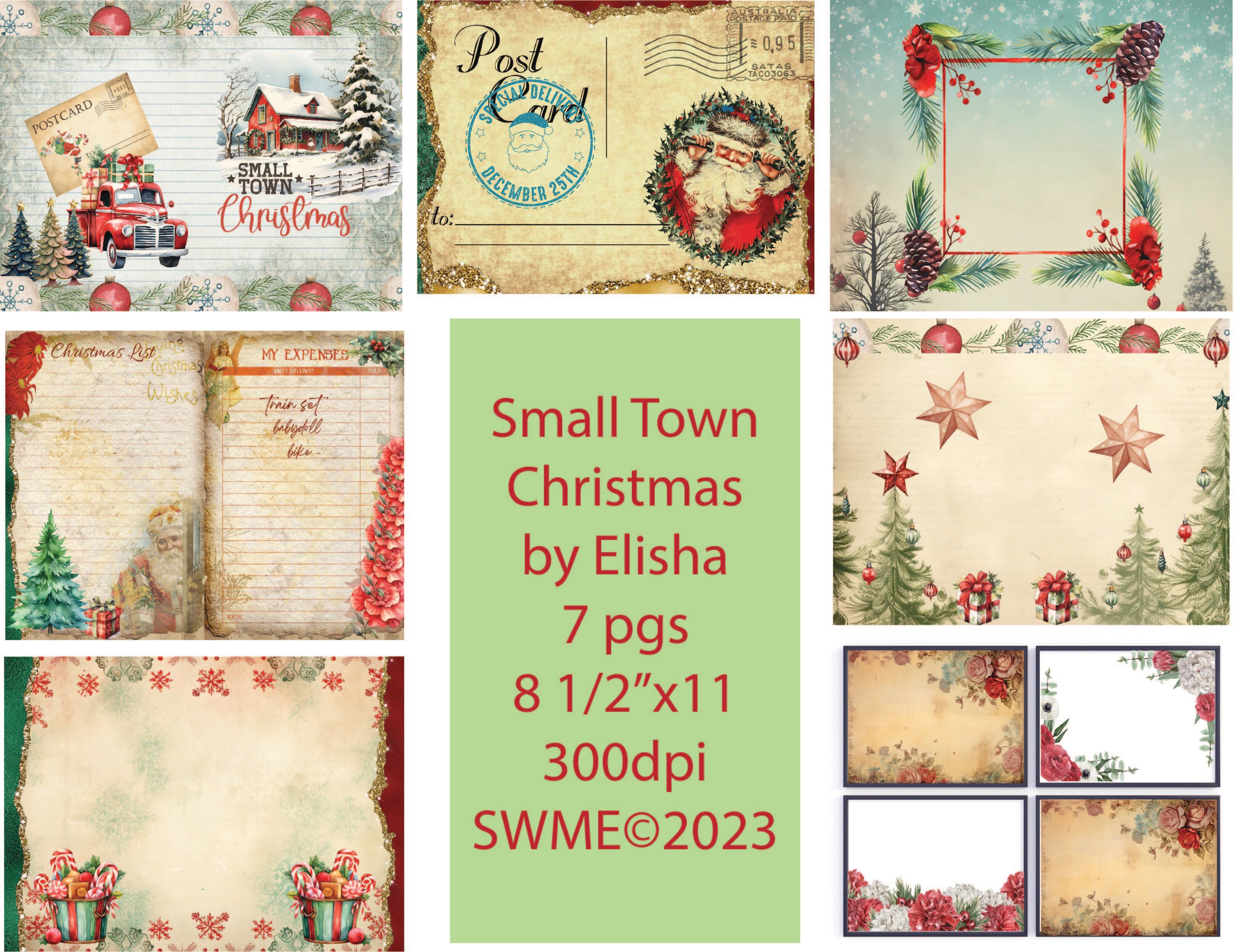 Small Town Christmas by Elisha 7 pages