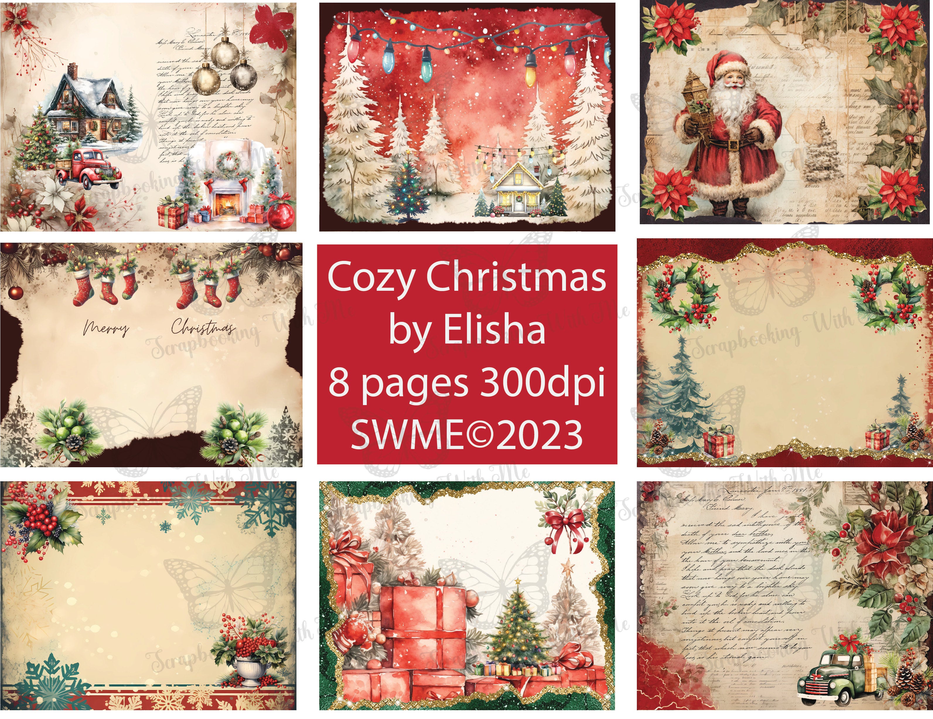 Cozy Christmas Digital by Elisha ~ 8 pages