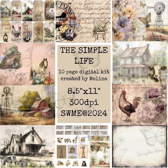 The Simple Life by M 10 digital pages