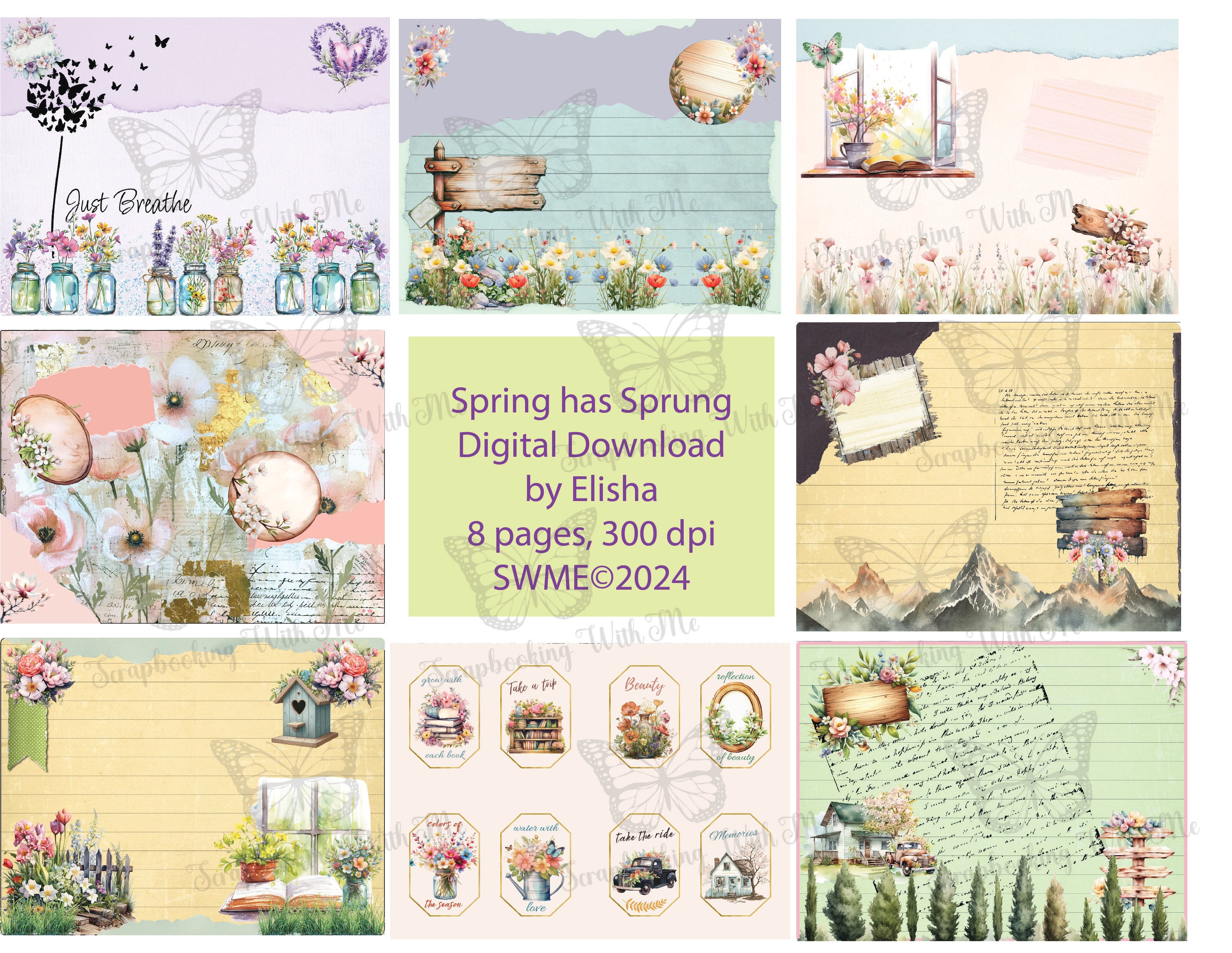 Spring has Sprung by Elisha Digital 8 pgs digital