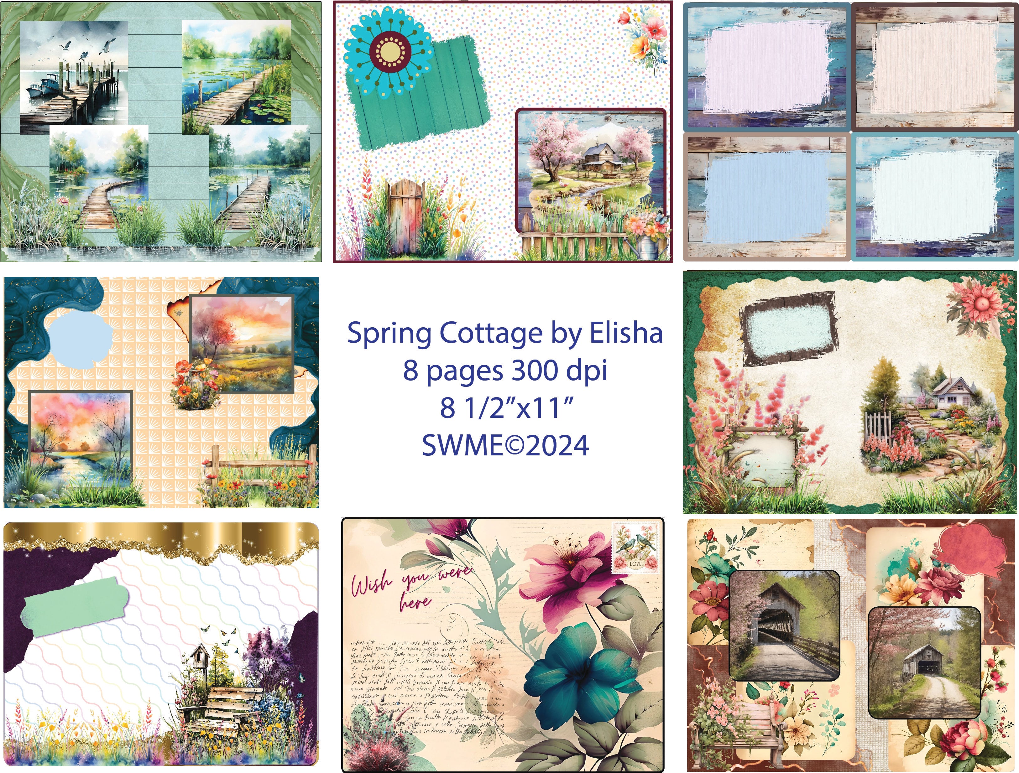 Spring Cottage by Elisha 8 pages digital