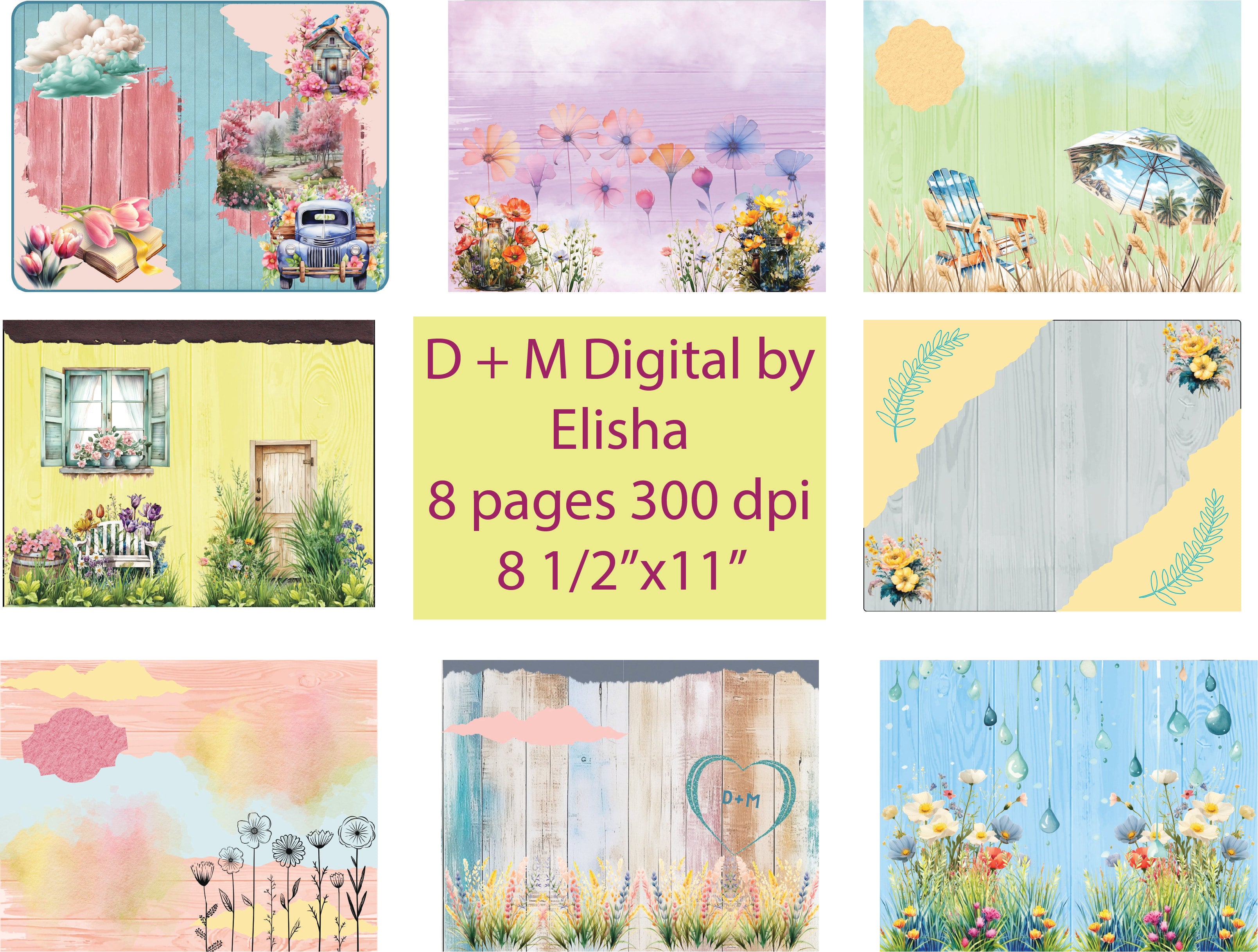 D + M Digital by Elisha 8 digital pages