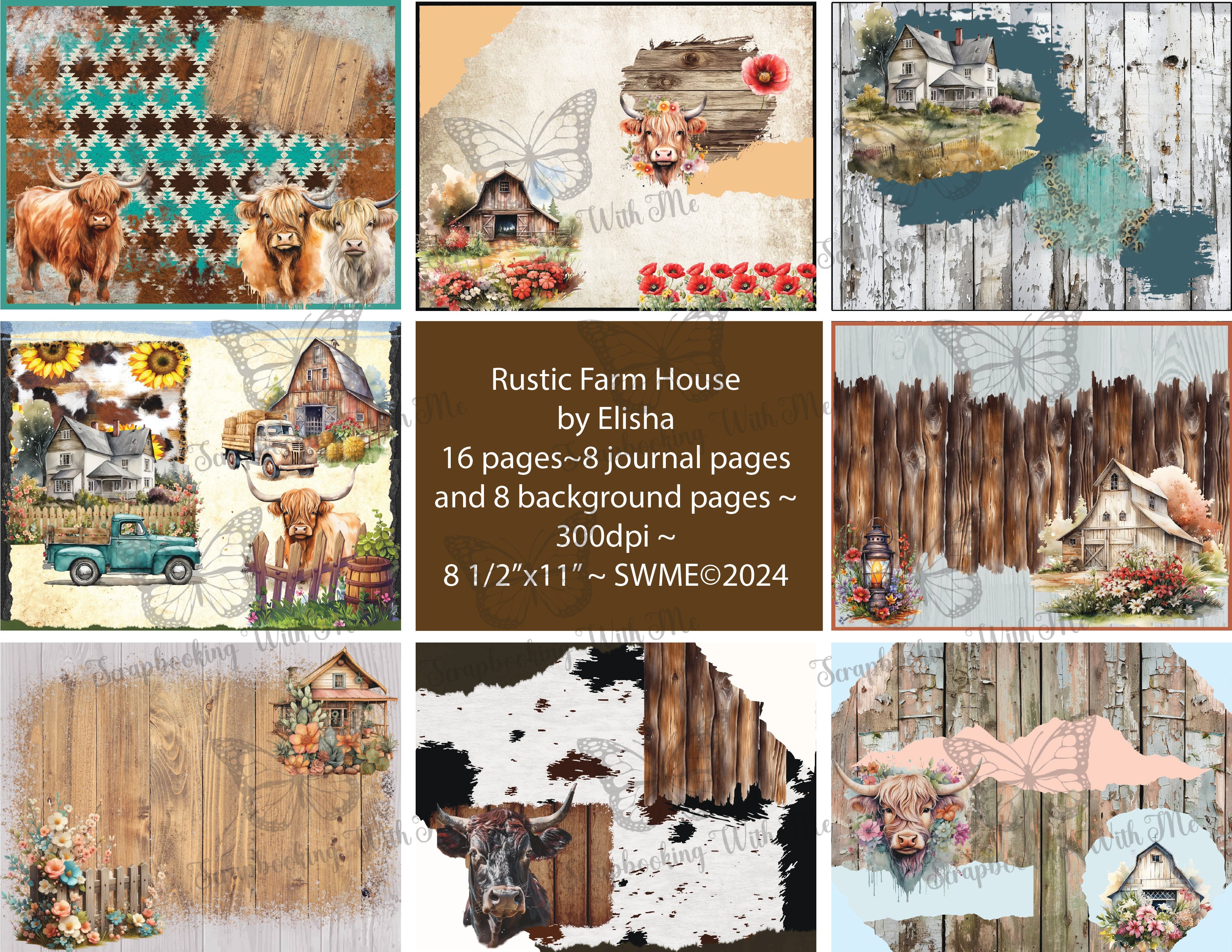 Rustic Farm House digital by Elisha ~ 16 pages