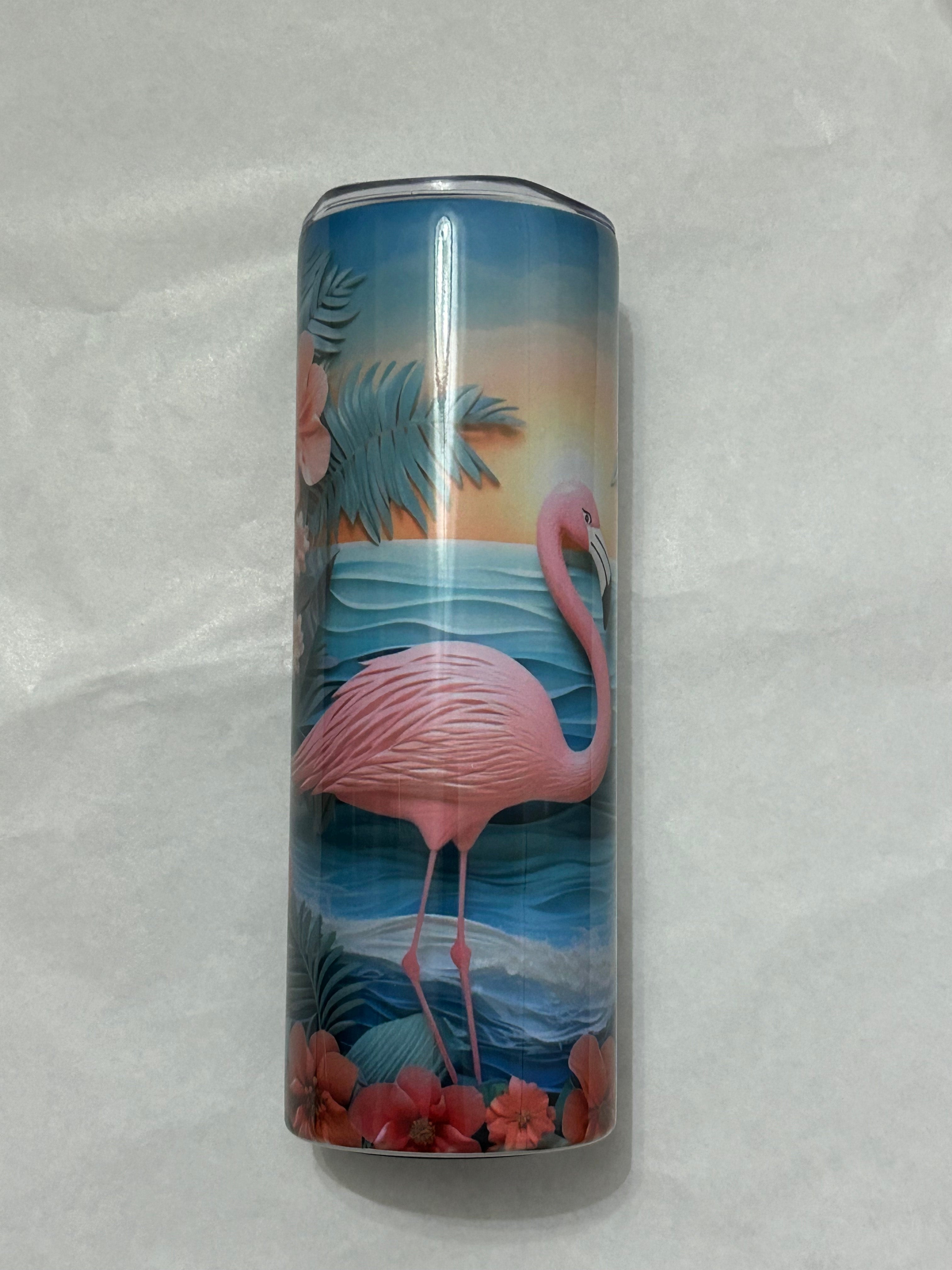 Pink Flamingo Tumbler 20oz