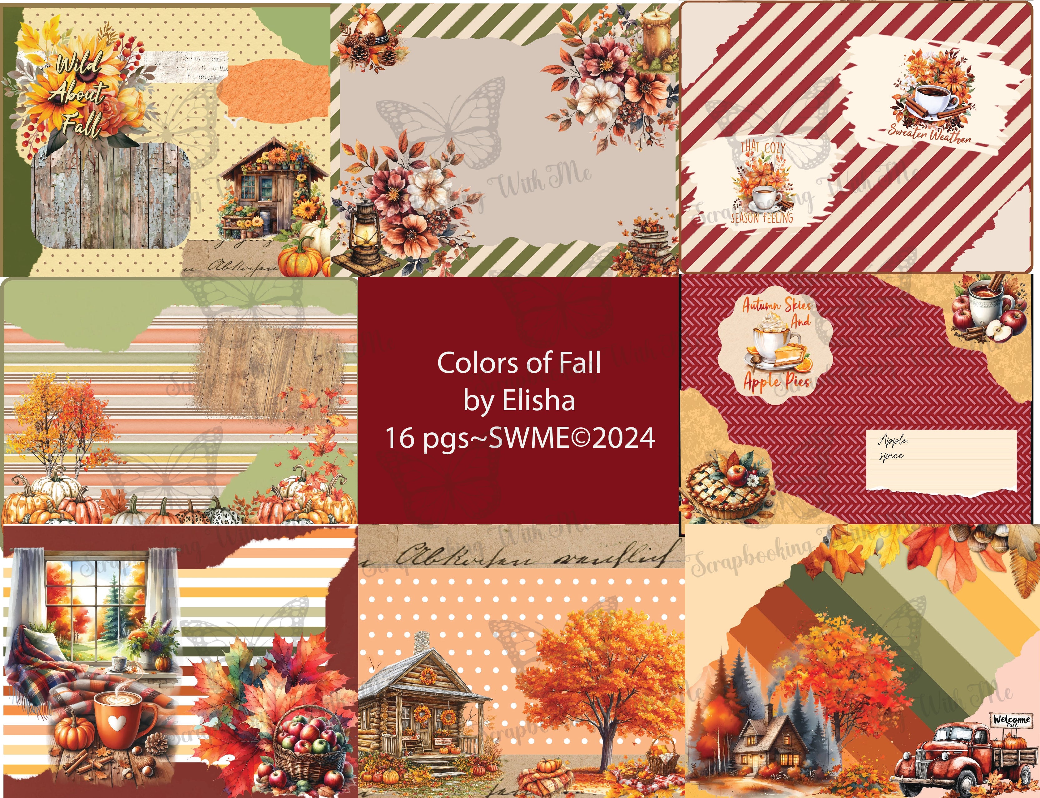 Colors of Fall by Elisha 16 Digital pages