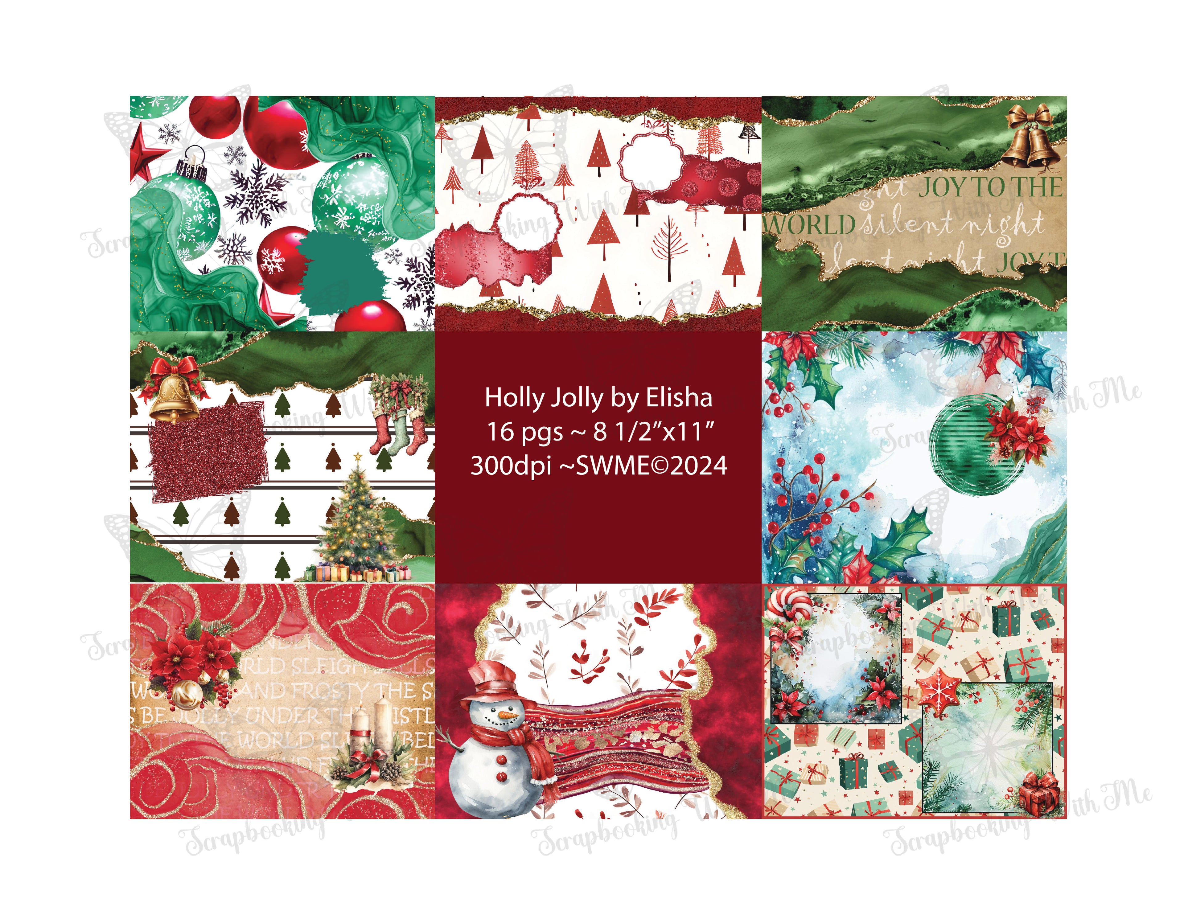 Holly Jolly digital by Elisha 16 pages