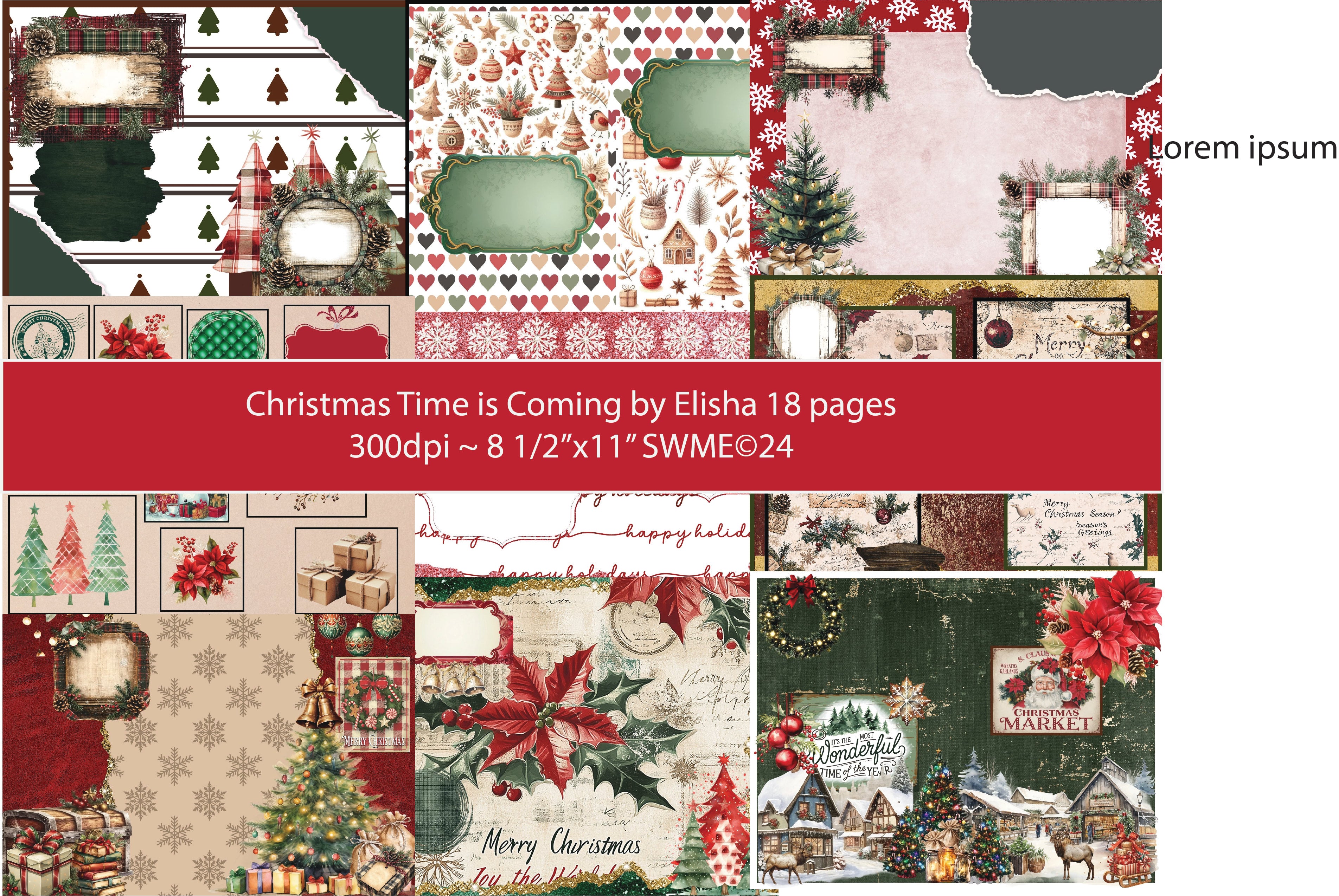 Christmas is Coming Digital by Elisha 16 pages
