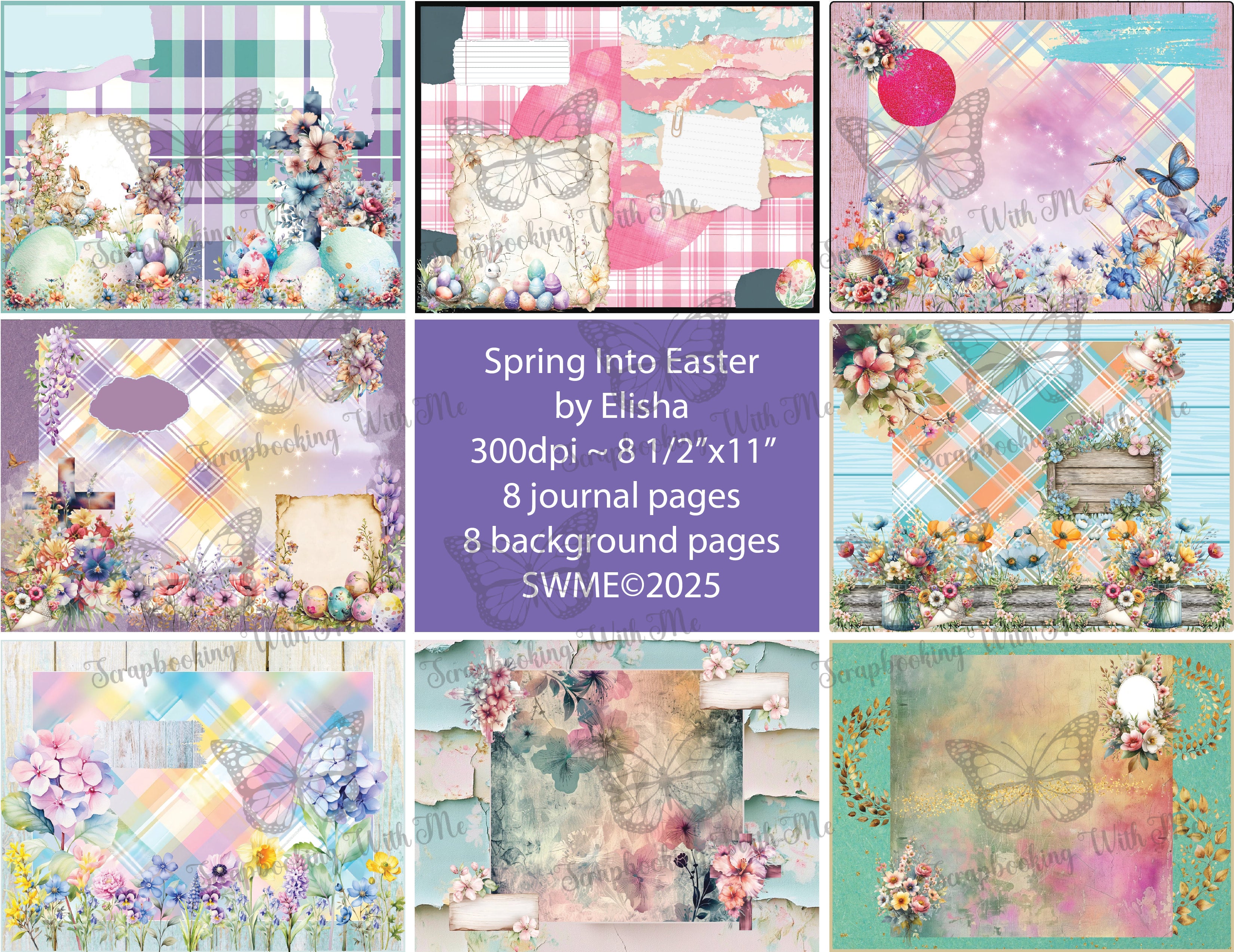 PRINT & SHIP Spring into Easter Collections by Elisha 16 pgs