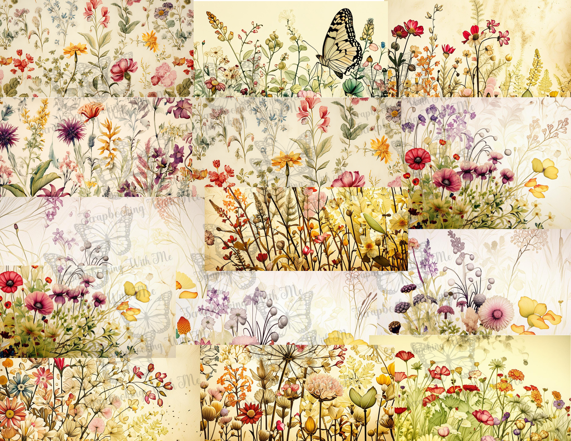 Wildflower Garden digital by E. 11 pages
