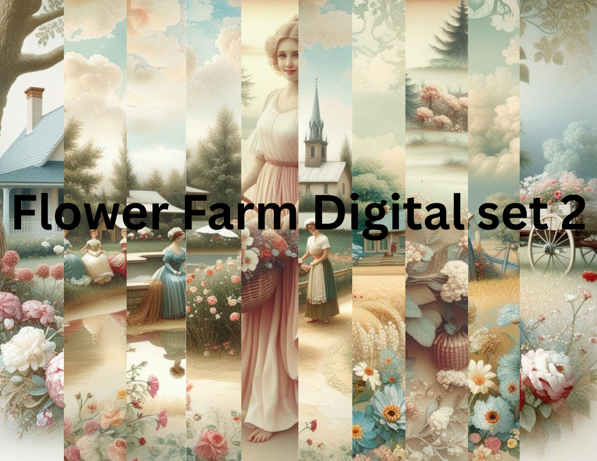 Floral Farm Digital 43 pages created by E