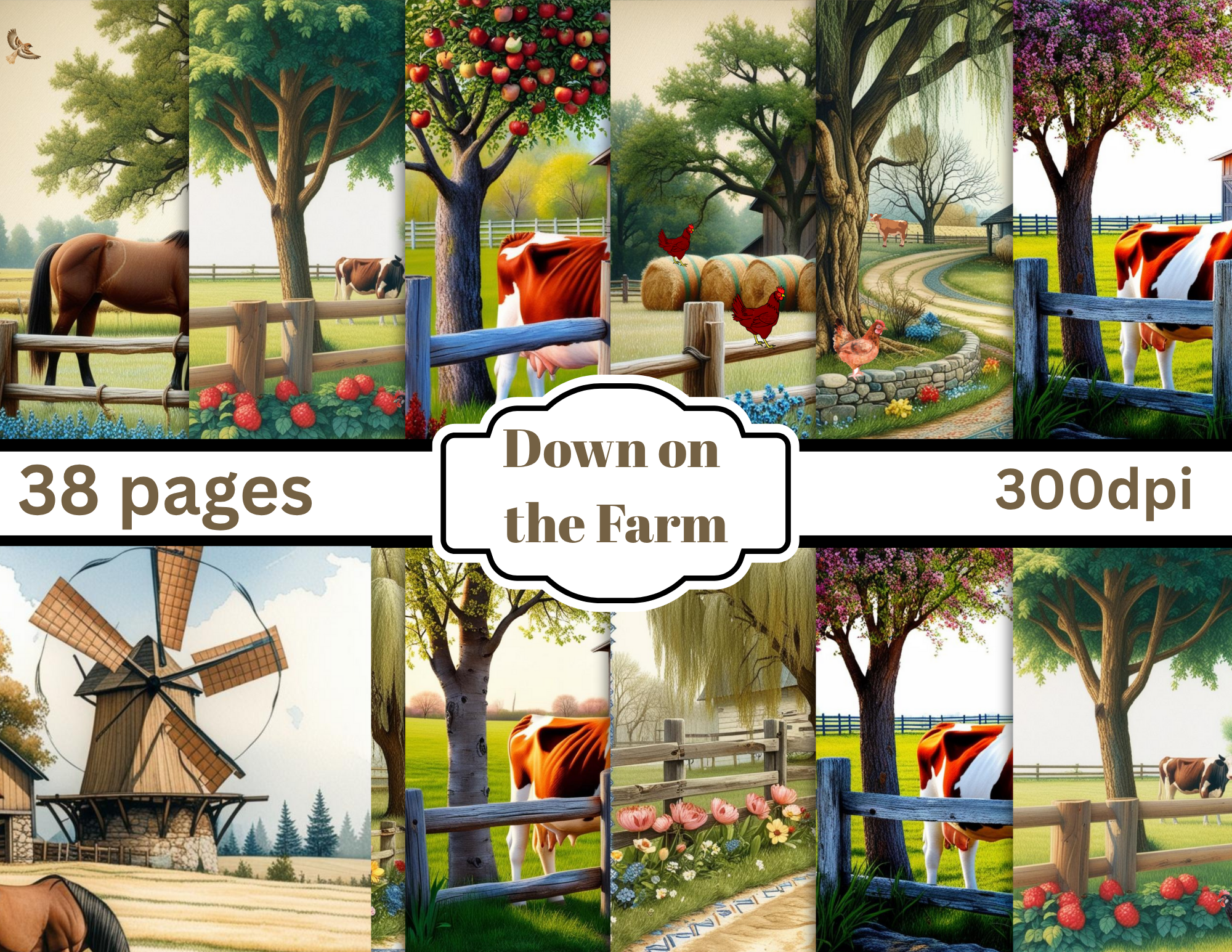 Down On the Farm Digital Download by E 39 pages