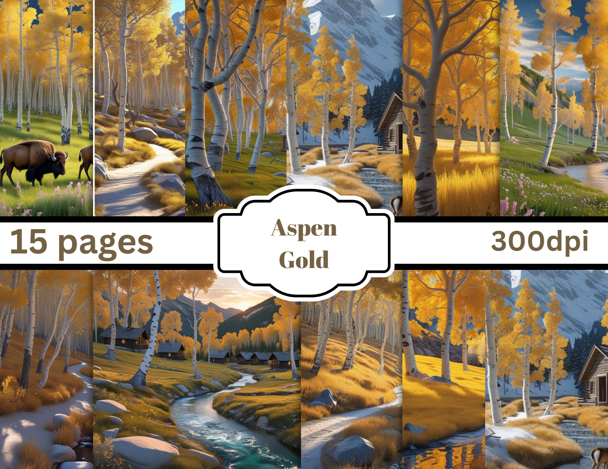 Aspen Gold Digital 15 pgs by Elisha