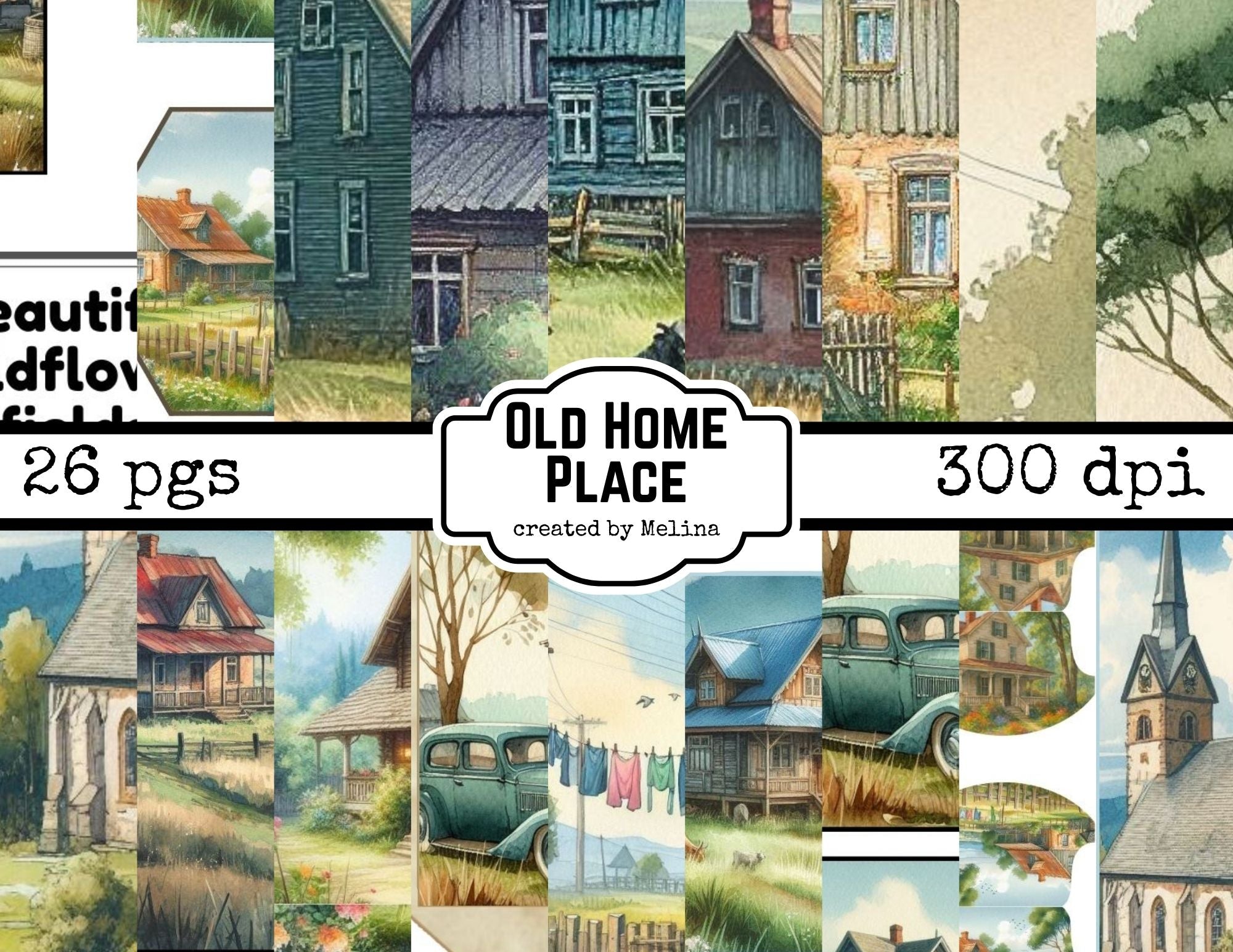 OLD HOME PLACE by M Digital Download 26 pgs **order separate from physical items**