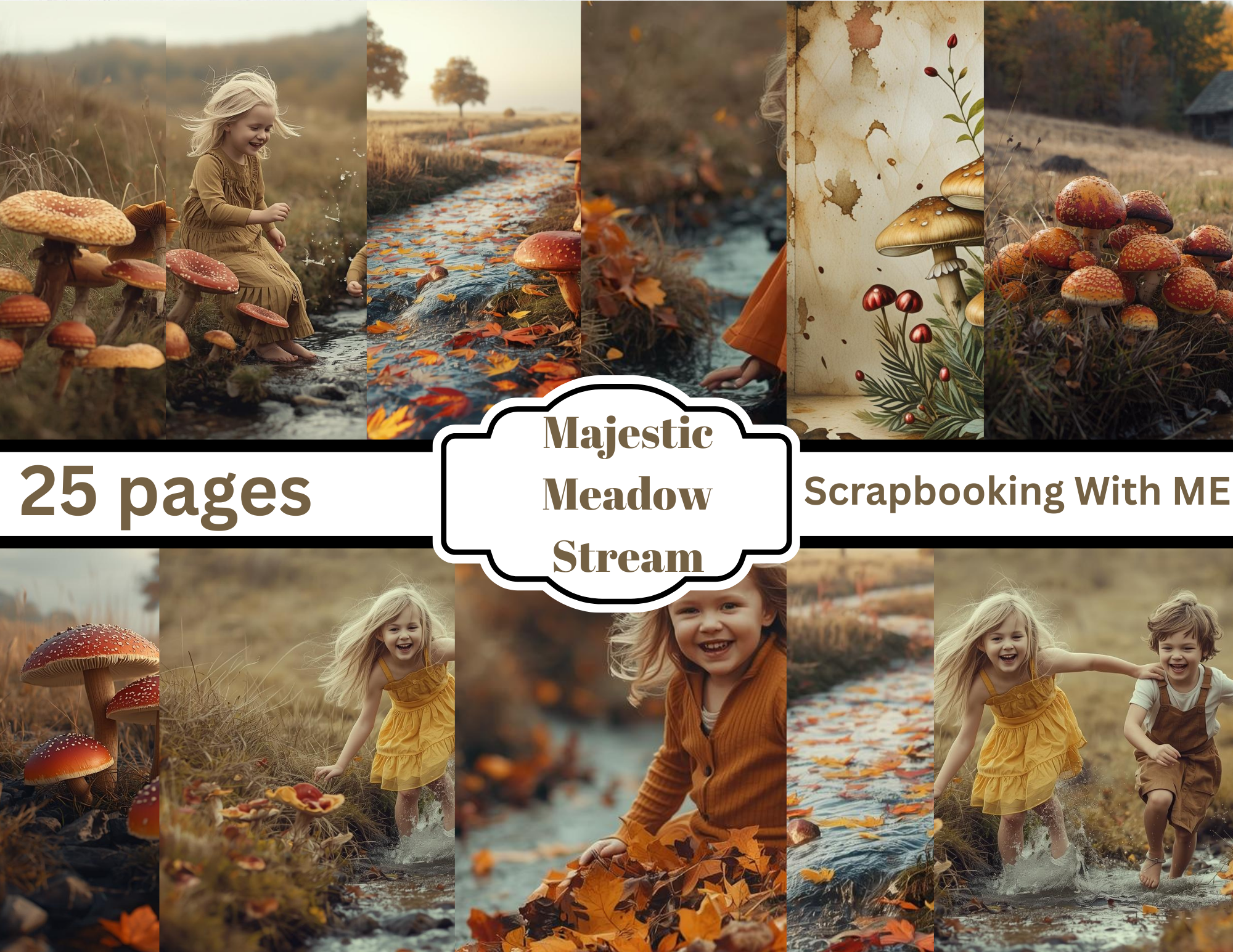 Print and Ship Majestic Meadow Stream 25 pages by E **order separately from physical items**