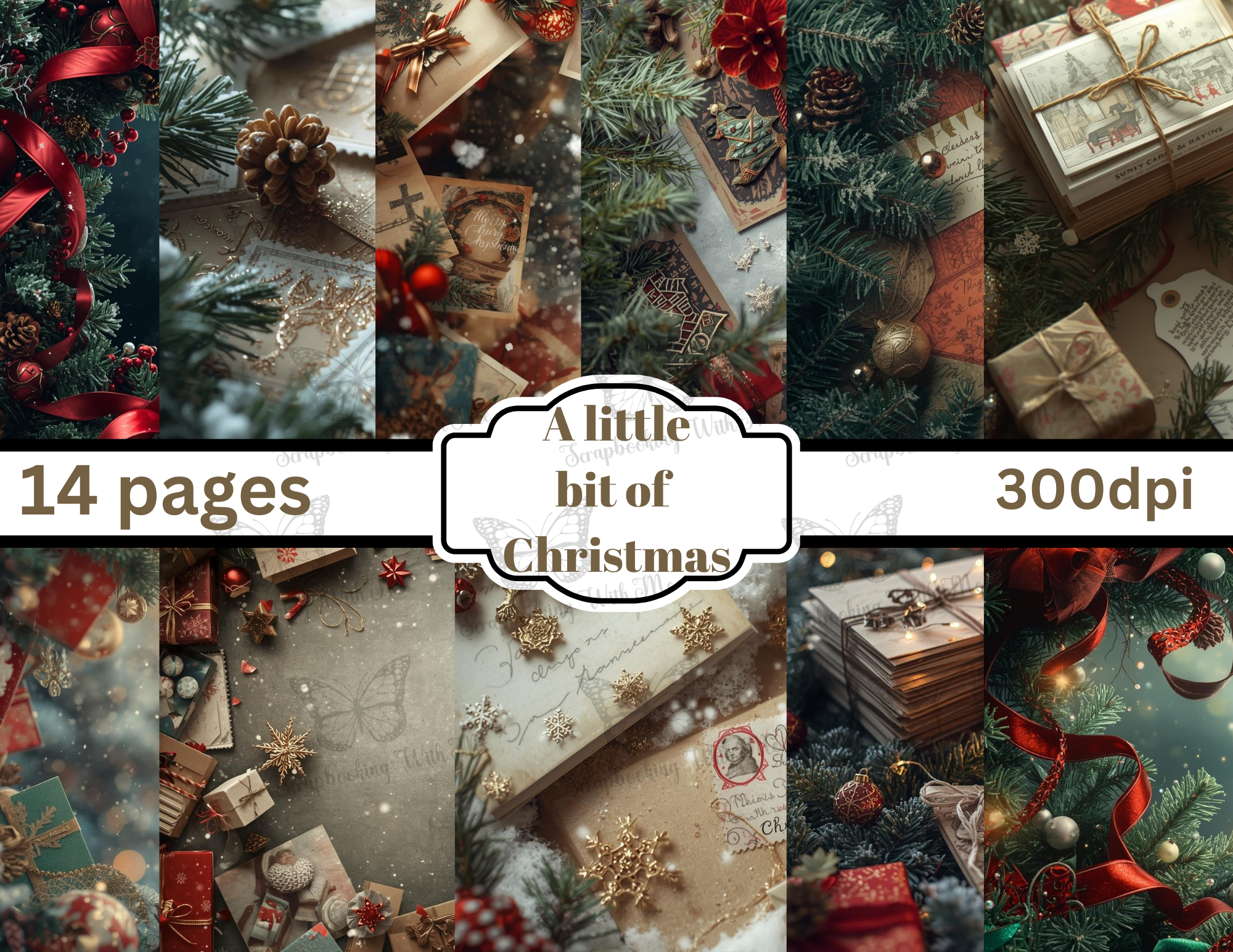 Print and Ship A Little Bit of Christmas by Elisha 14 pages