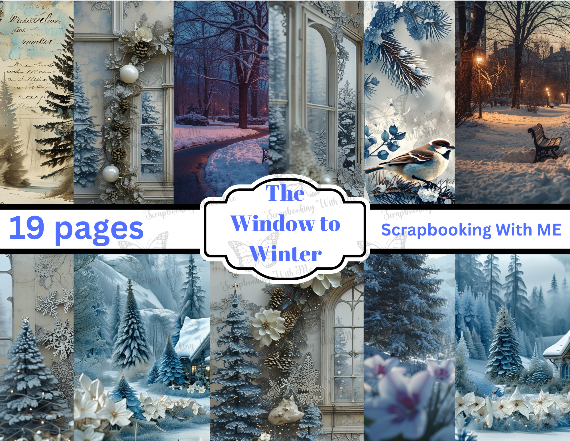 Print and Ship Window into Winter digital download by E 34 pages